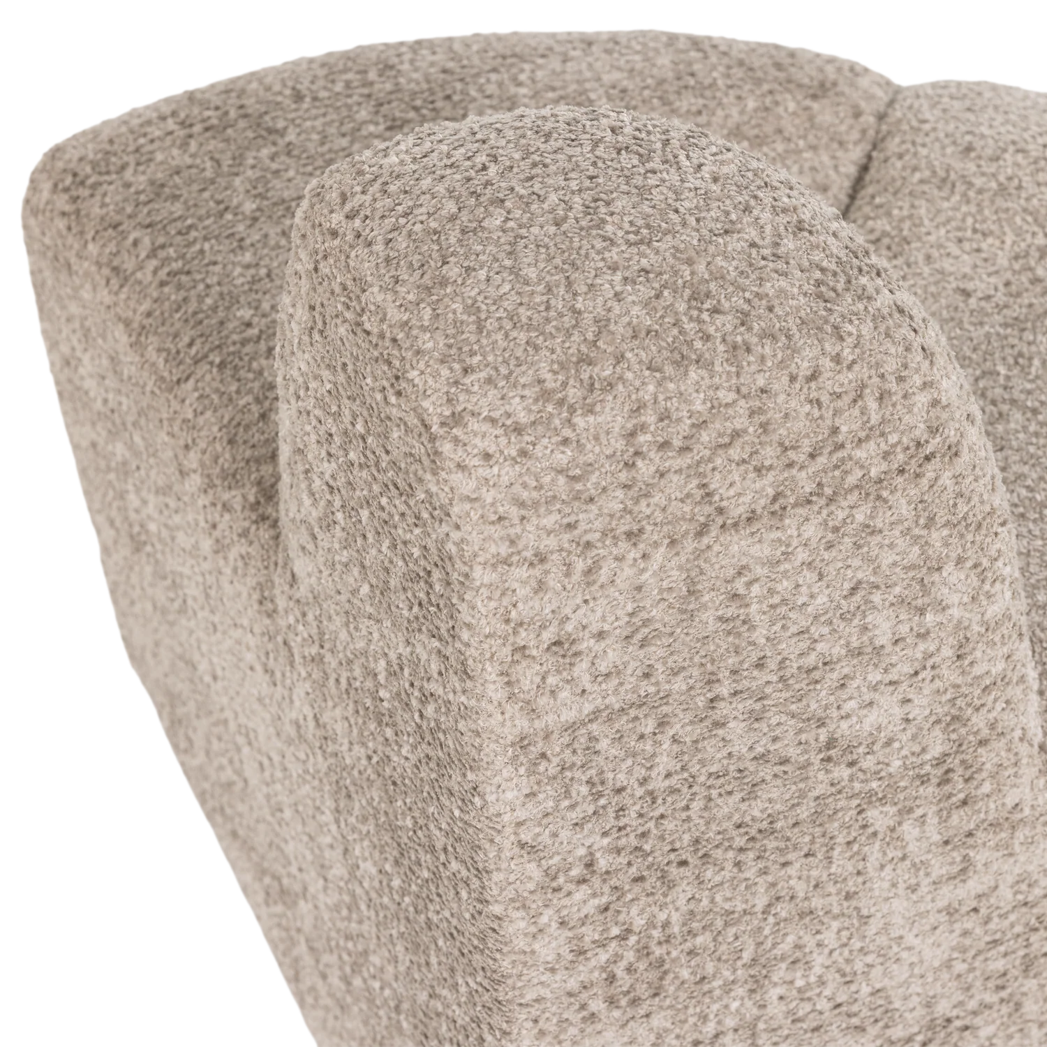 Sofa modułowa MOJO BENCH - element narożny zaokrąglony beżowy szenil - Image 6