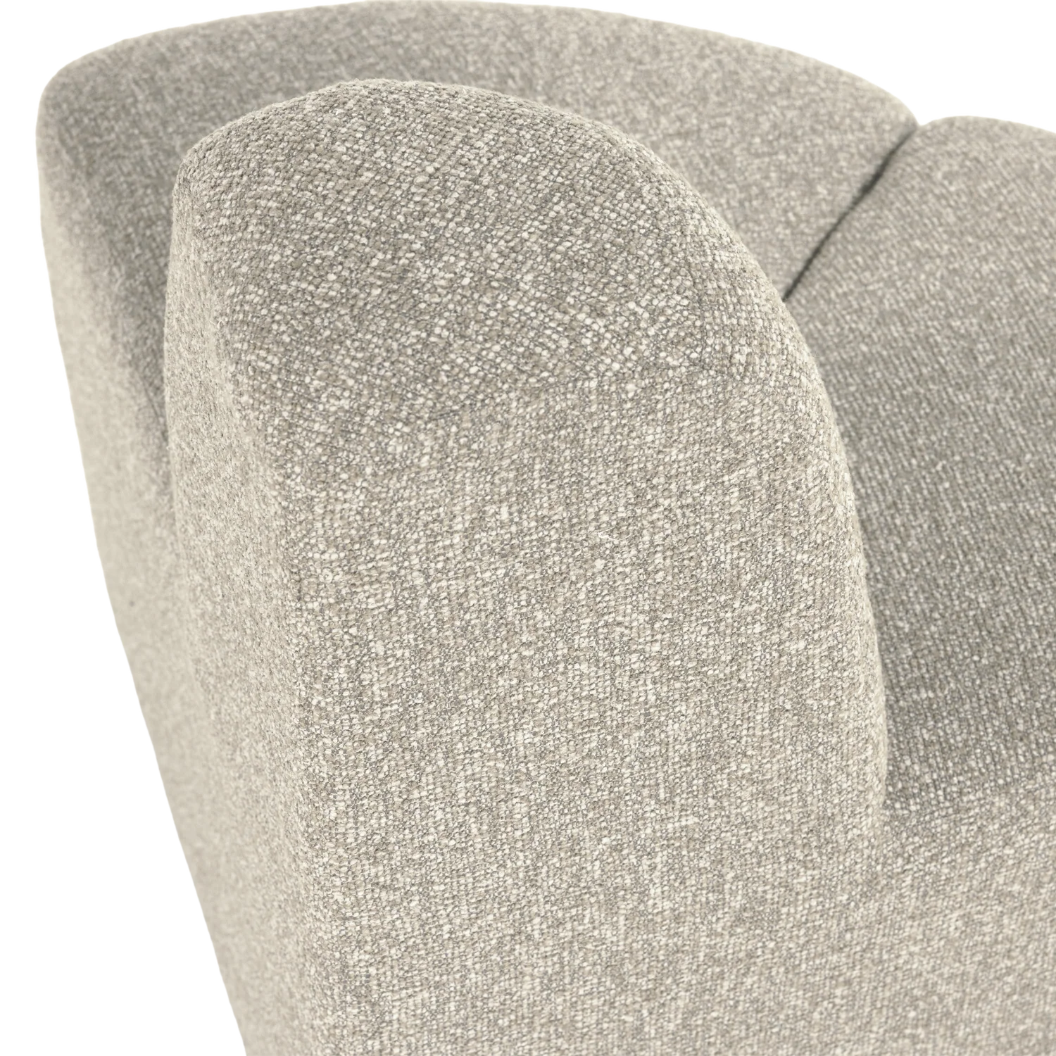 Sofa modułowa MOJO BENCH - element narożny zaokrąglony beżowy bouclé - Image 6