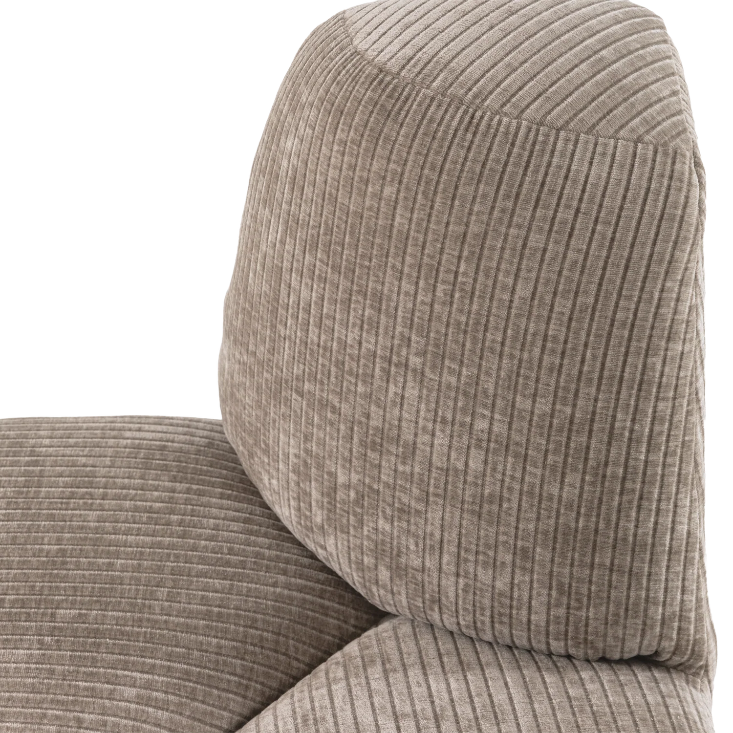 Sofa modułowa MOJO BENCH - element narożny zaokrąglony beżowy sztruks - Image 2