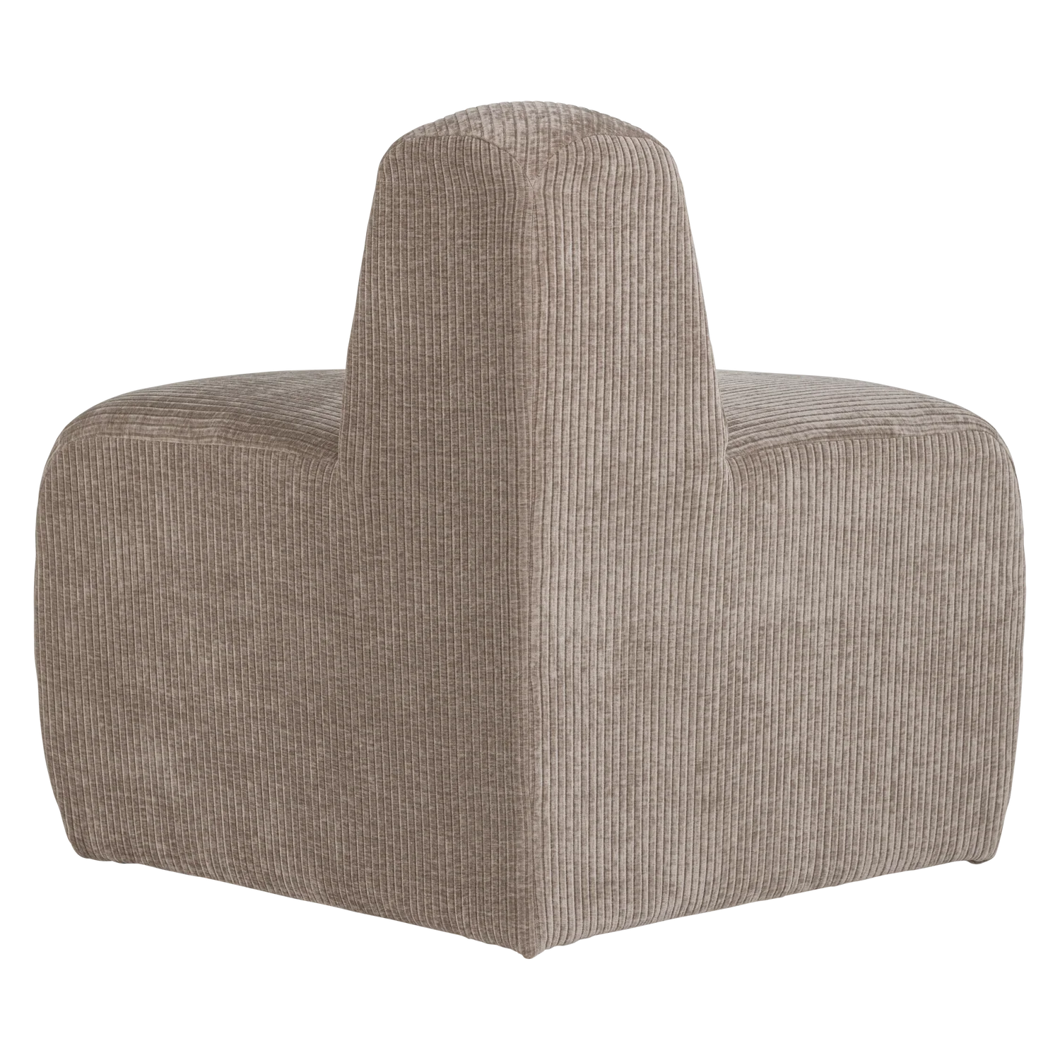 Sofa modułowa MOJO BENCH - element narożny zaokrąglony beżowy sztruks - Image 5