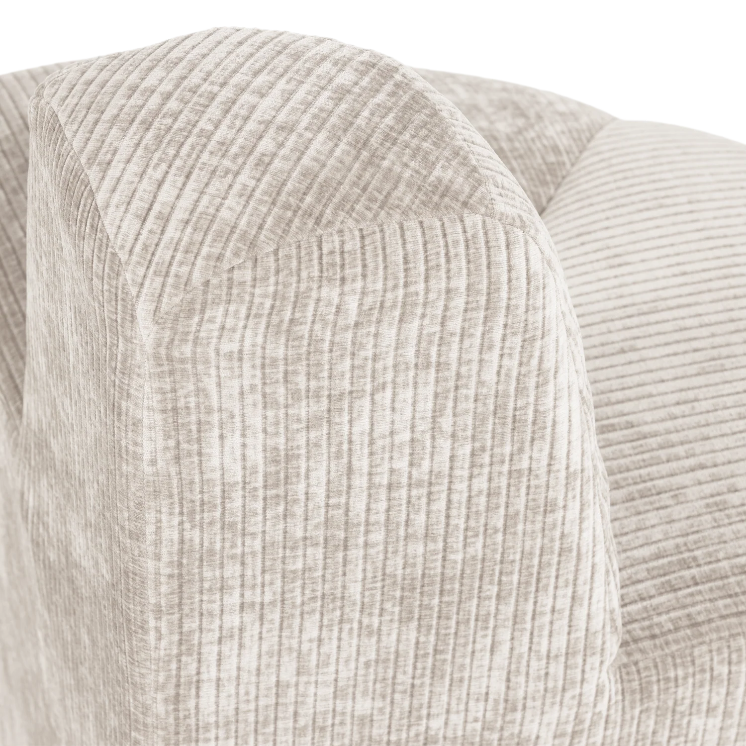 Sofa modułowa MOJO BENCH - element narożny zaokrąglony ecru sztruks - Image 6