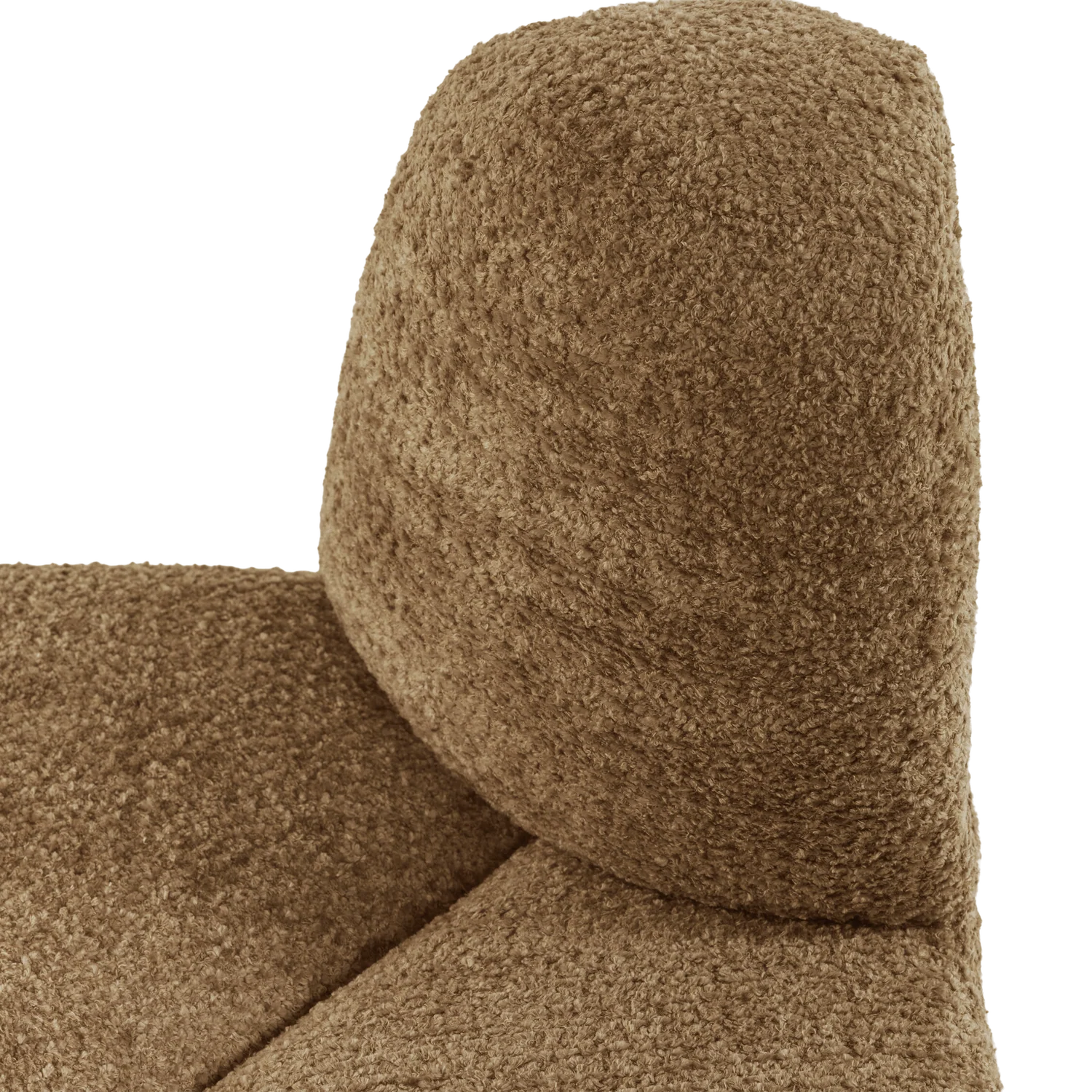 Sofa modułowa MOJO BENCH - element narożny zaokrąglony miodowy szenil - Image 2
