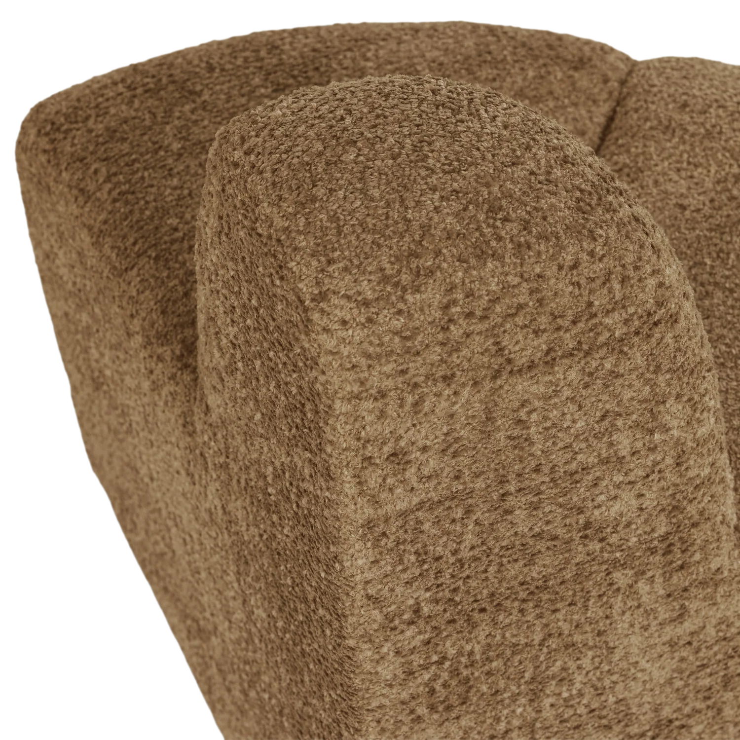 Sofa modułowa MOJO BENCH - element narożny zaokrąglony miodowy szenil - Image 6