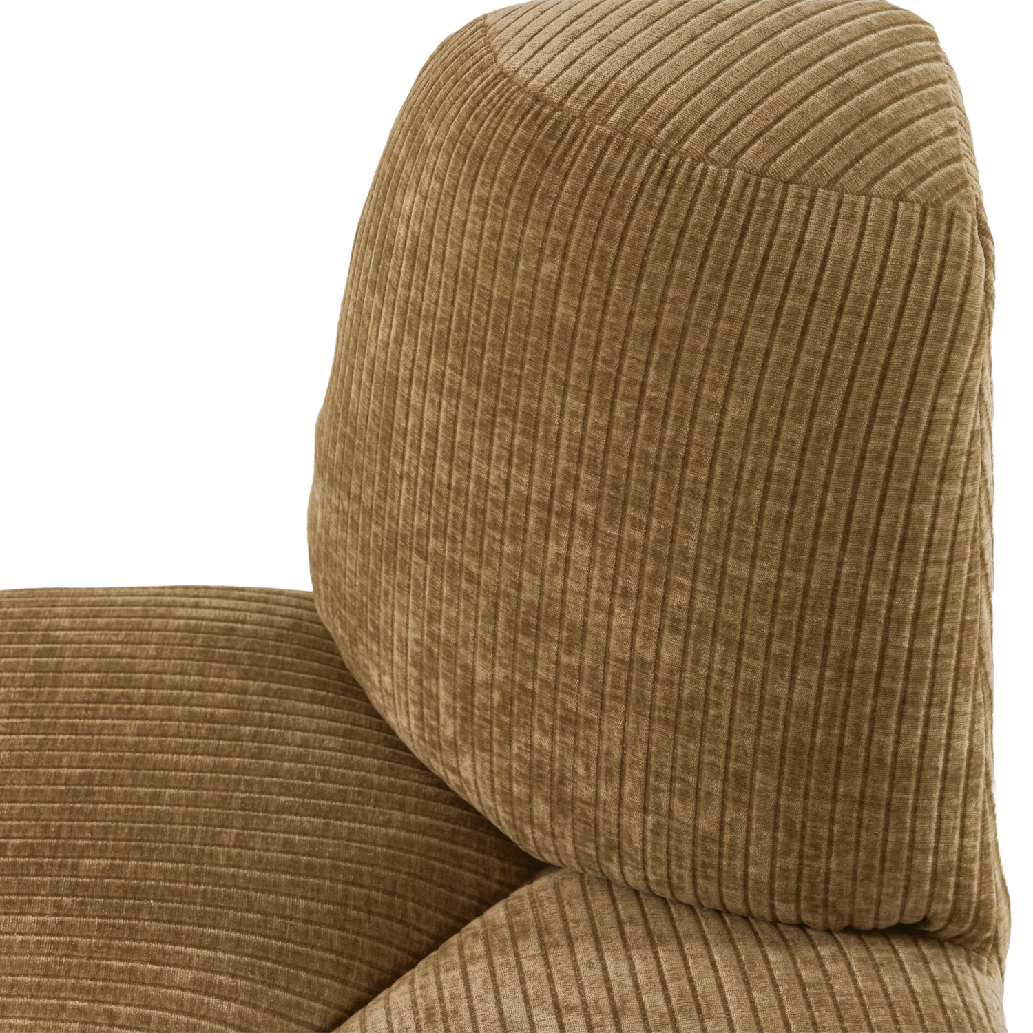 Sofa modułowa MOJO BENCH - element narożny zaokrąglony miodowy sztruks - Image 2