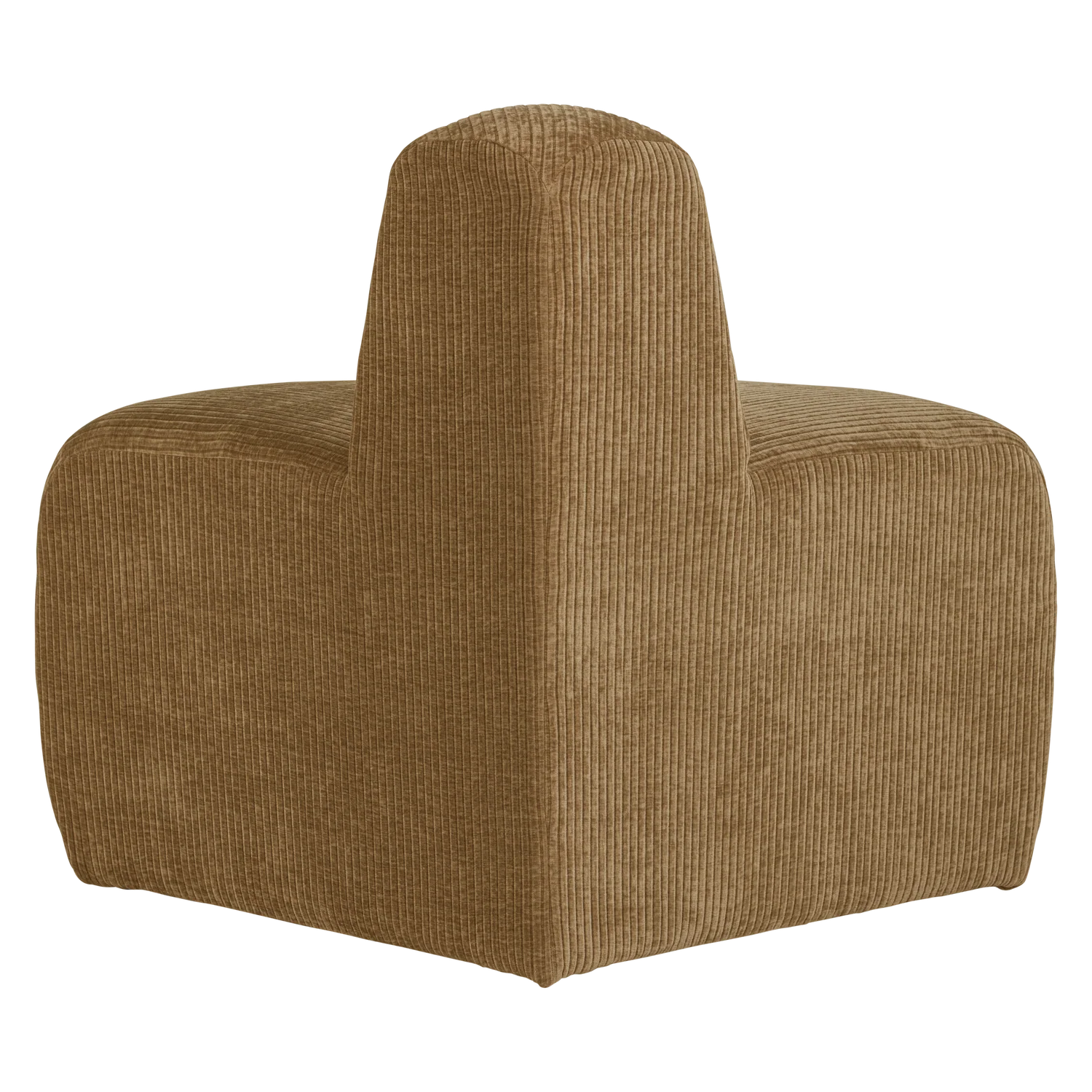Sofa modułowa MOJO BENCH - element narożny zaokrąglony miodowy sztruks - Image 5