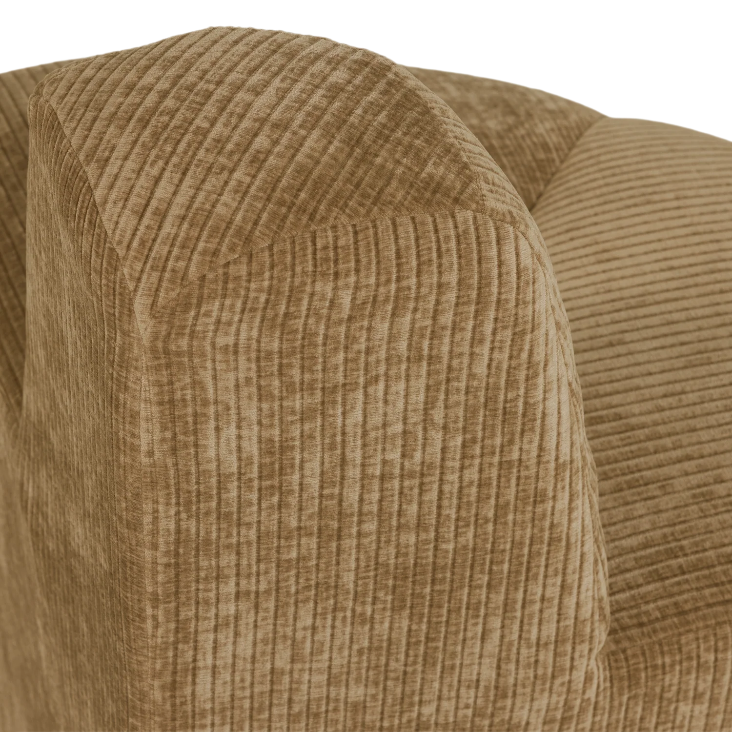 Sofa modułowa MOJO BENCH - element narożny zaokrąglony miodowy sztruks - Image 6