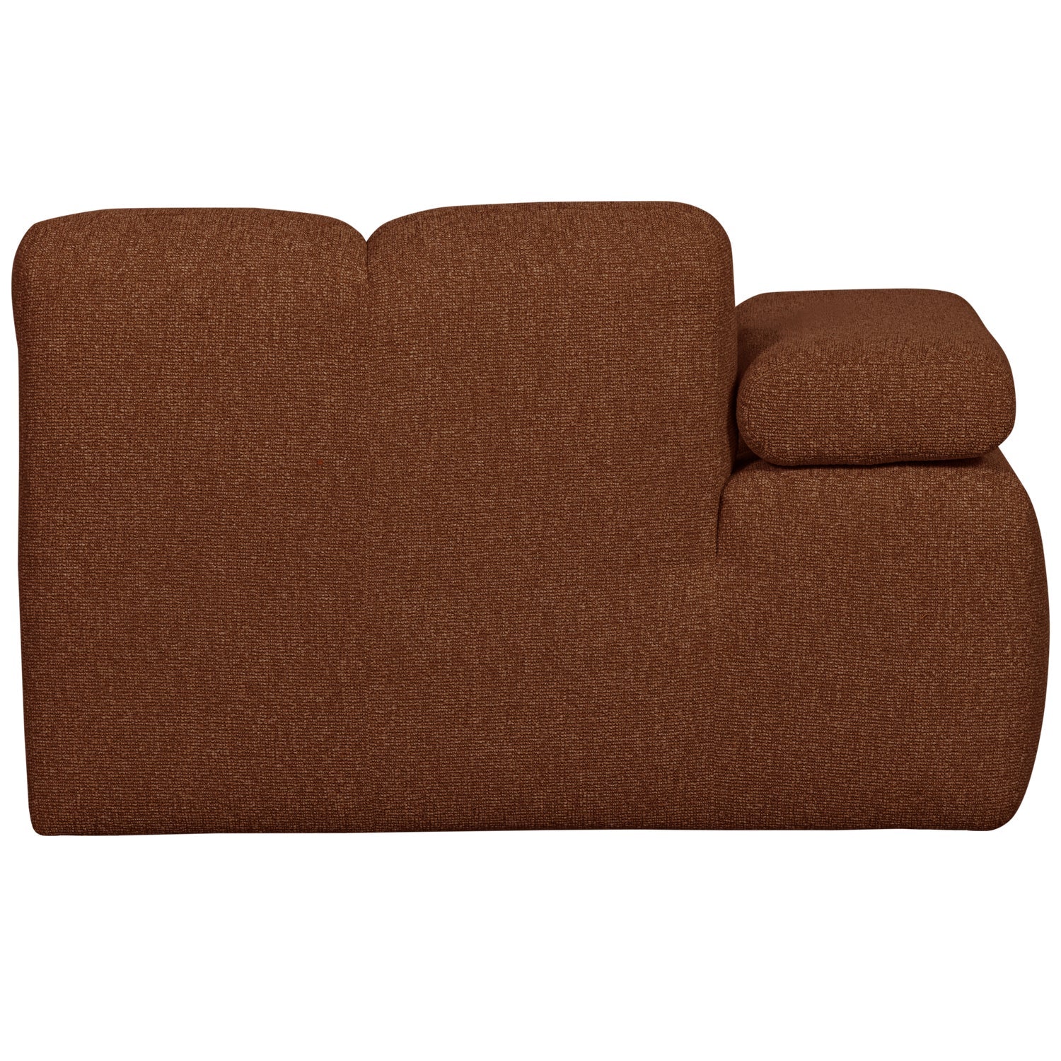 Sofa modułowa MOJO - szezlong lewostronny rdzawy brązowy bouclé - Image 7