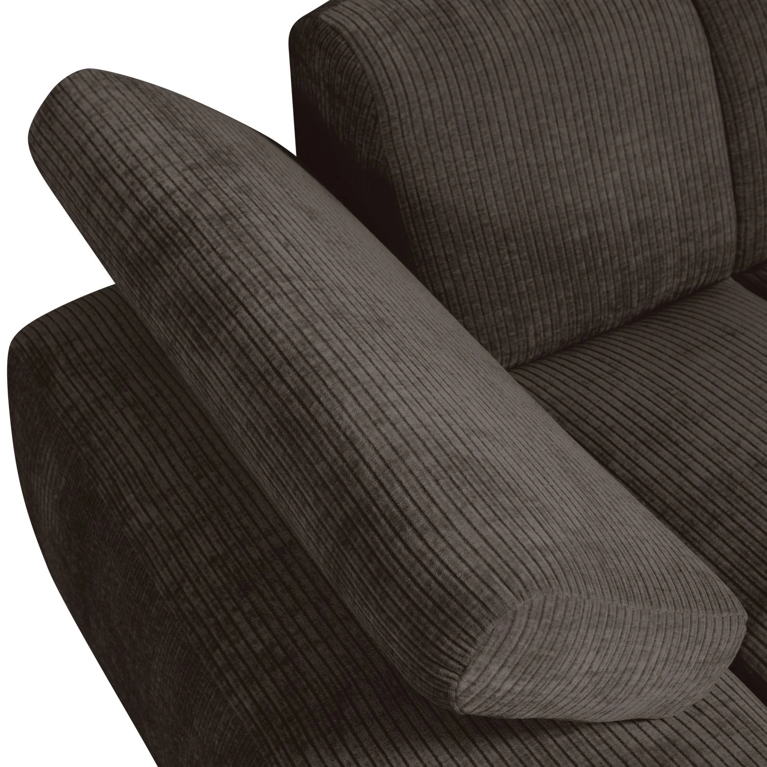 Sofa modułowa MOJO - szezlong lewostronny ciemnobrązowy sztruks - Image 2