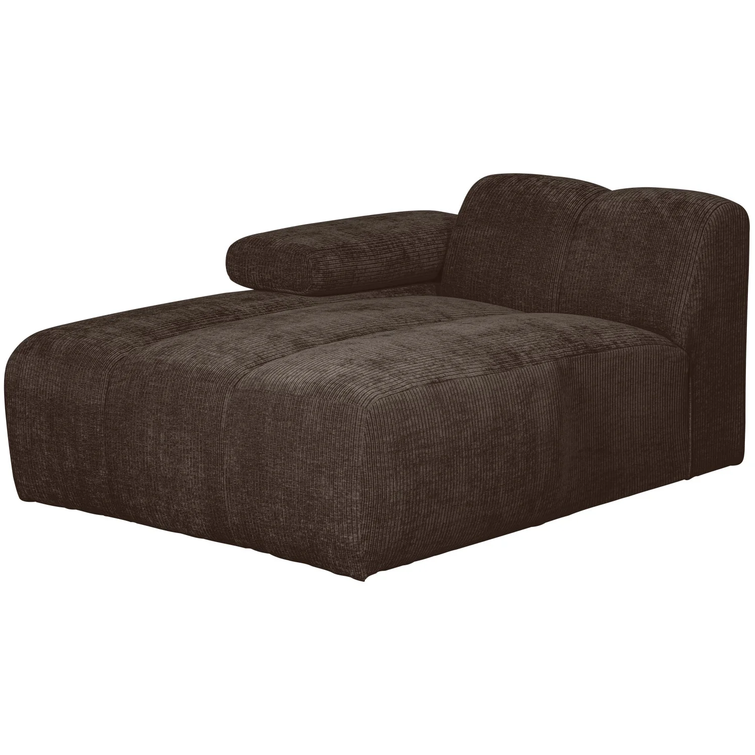 Sofa modułowa MOJO - szezlong lewostronny ciemnobrązowy sztruks - Image 8