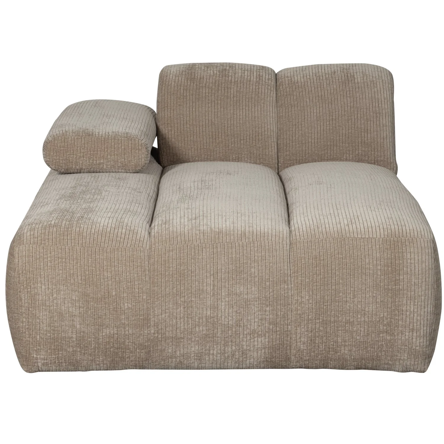 Sofa modułowa MOJO - szezlong lewostronny ciemny piaskowy sztruks - Image 4