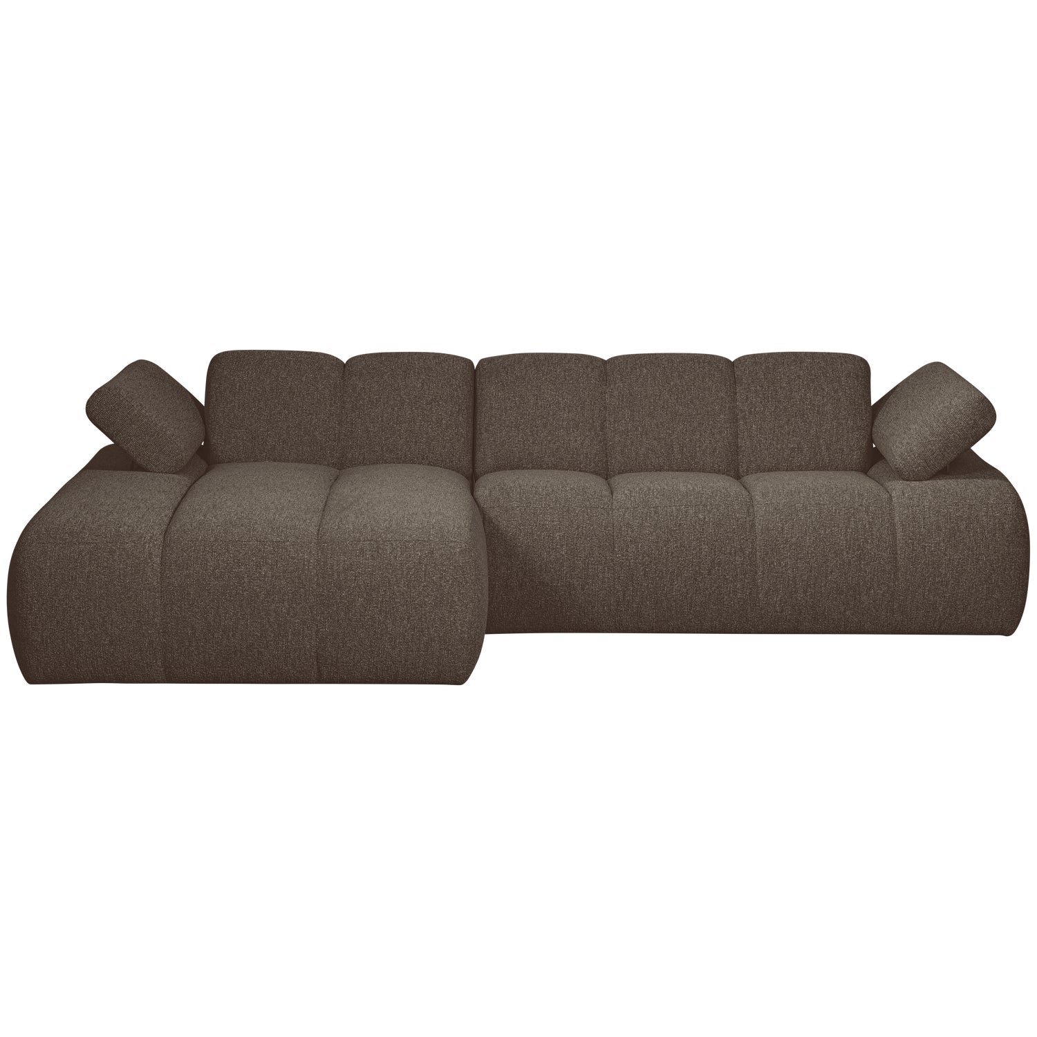 Narożnik modułowy lewostronny MOJO ciemnobrązowy bouclé - Image 5
