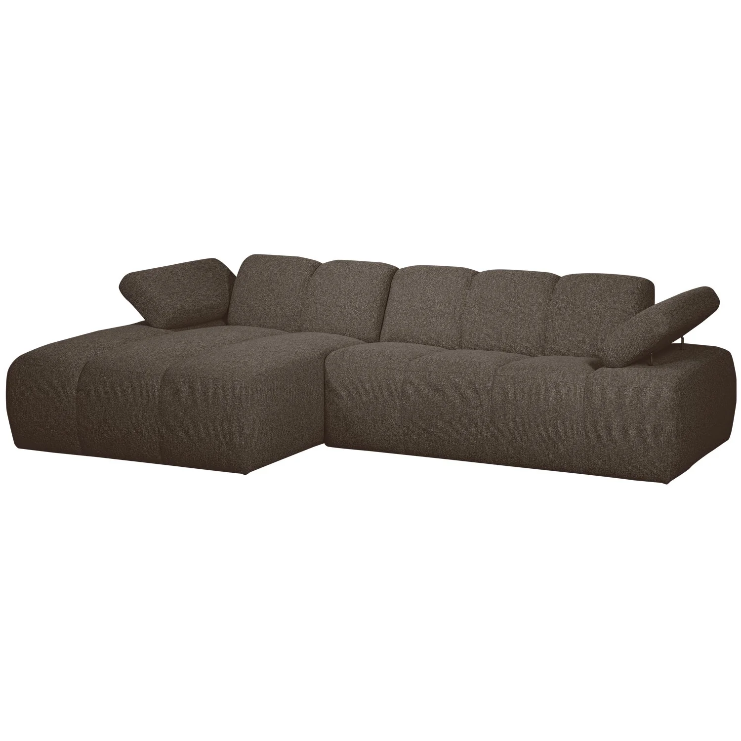 Narożnik modułowy lewostronny MOJO ciemnobrązowy bouclé - Image 6