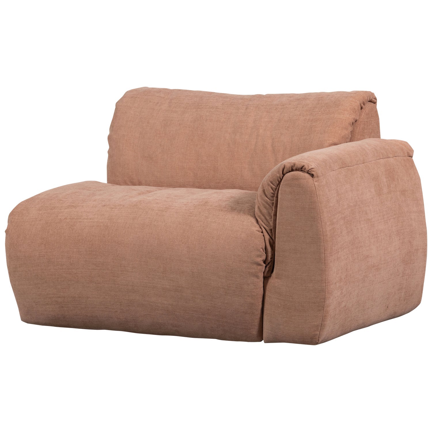 Sofa modułowa BAGGY - element prawostronny różowy - Image 5