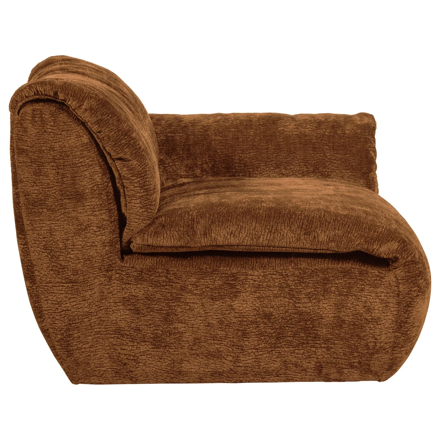 Sofa modułowa BAGGY 3D - element prawostronny brązowy - Image 6
