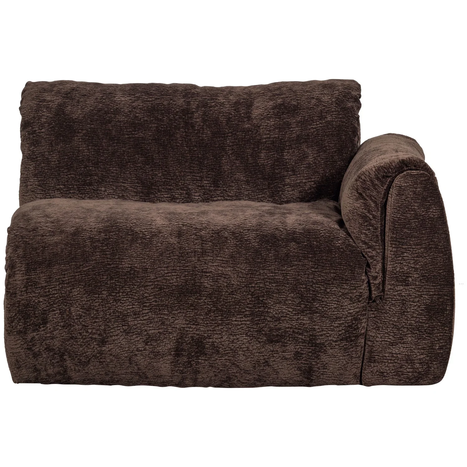 Sofa modułowa BAGGY 3D - element prawostronny ciemnobrązowy - Image 5