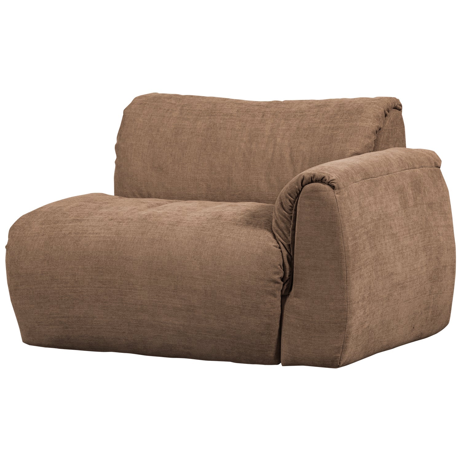 Sofa modułowa BAGGY - element prawostronny brązowy - Image 4