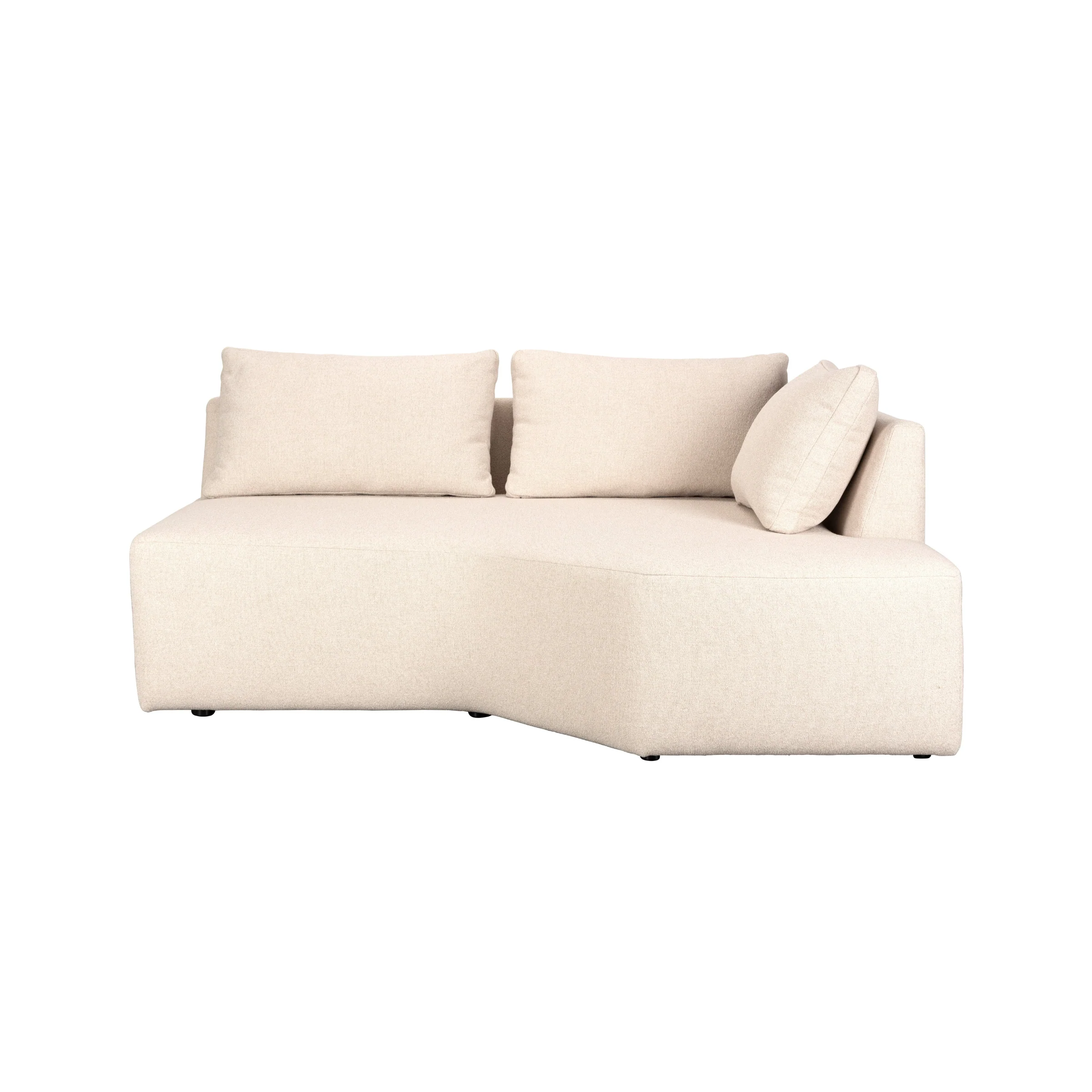 Sofa modułowa PROSPER - element końcowy prawostronny piaskowy