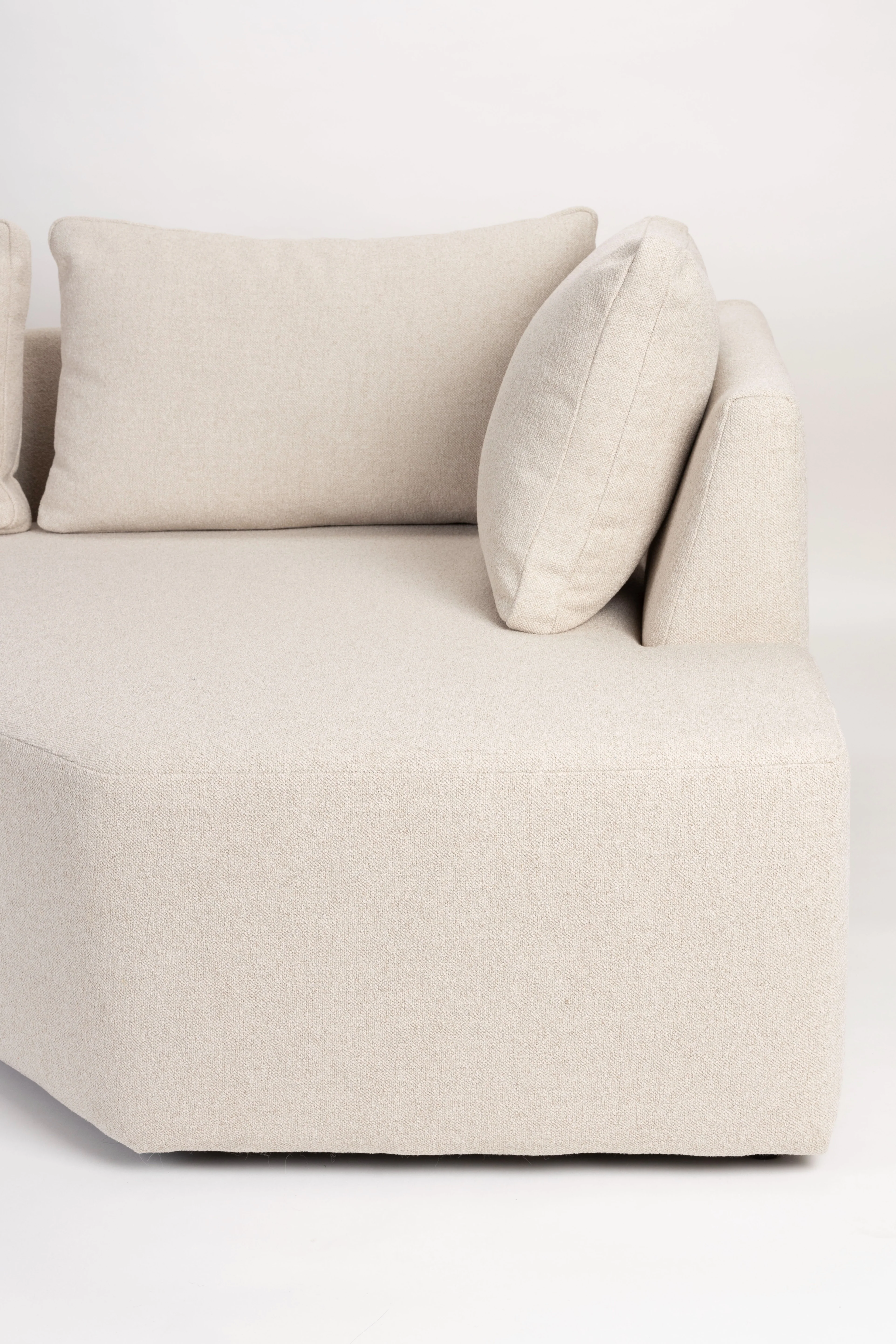 Sofa modułowa PROSPER - element końcowy prawostronny piaskowy - Image 5
