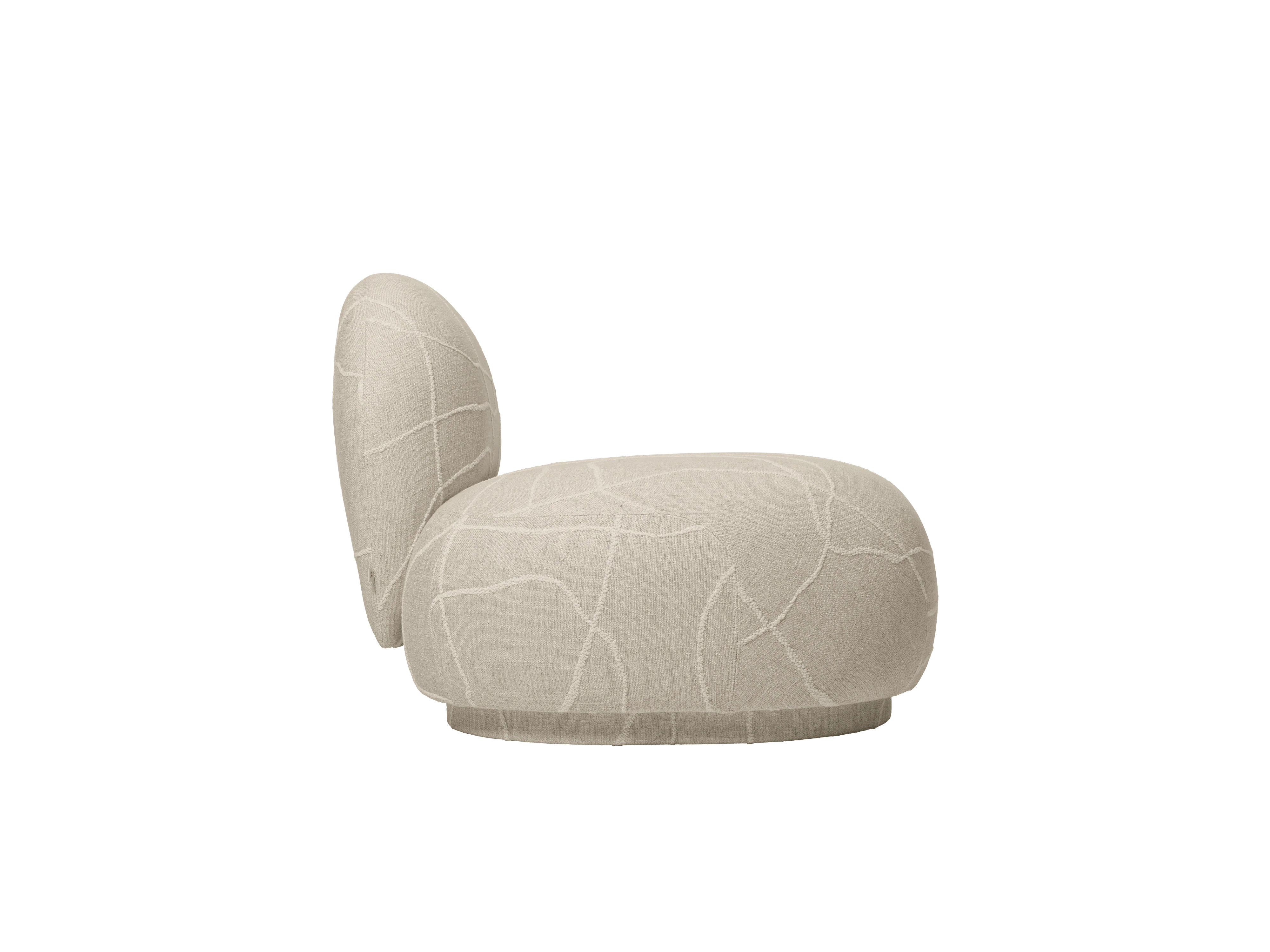 Sofa modułowa RICO Can Lis - element końcowy otwarty lewostronny piaskowy z białym - Image 5
