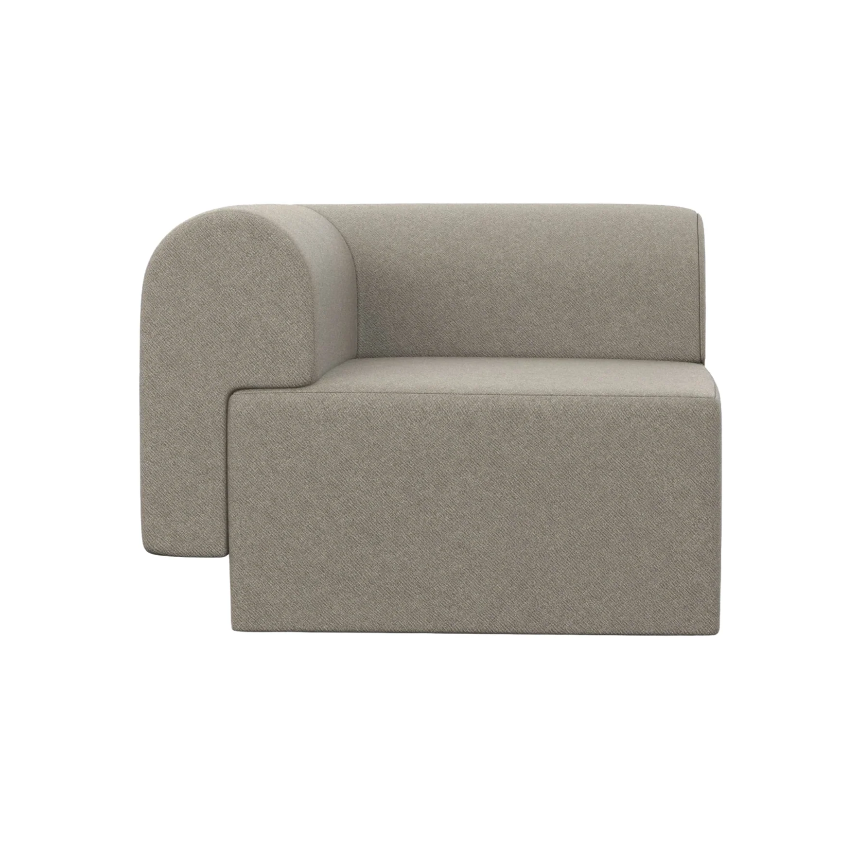 Sofa modułowa TORI - moduł narożny taupe