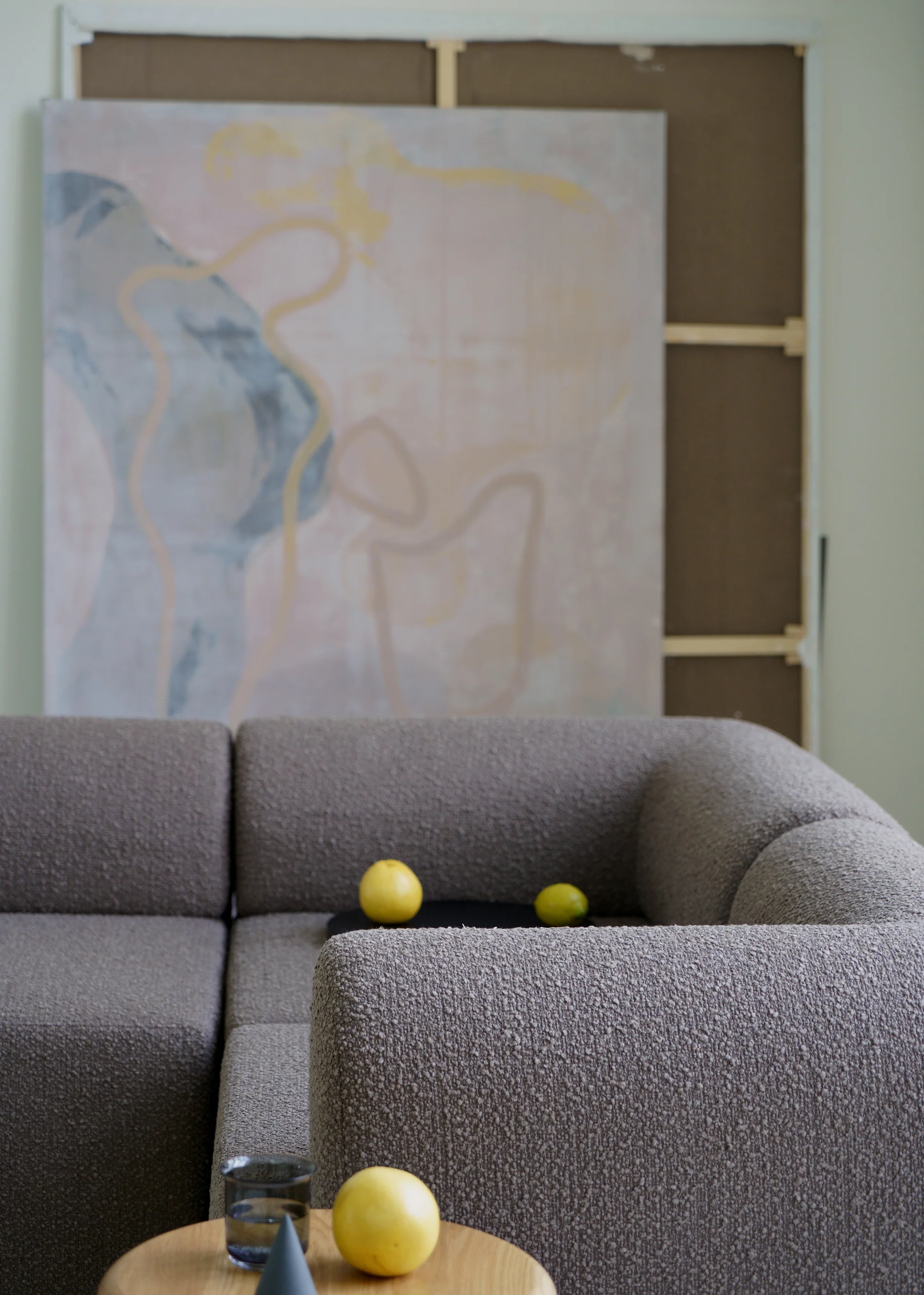 Sofa modułowa TORI - moduł lewostronny czarny boucle - Image 7