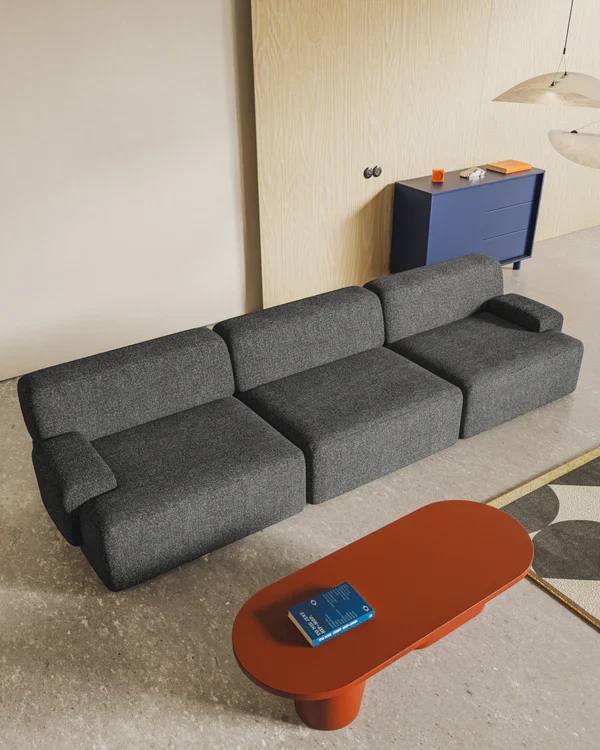 Sofa modułowa UMI - element środkowy kamienna czerń - Image 2