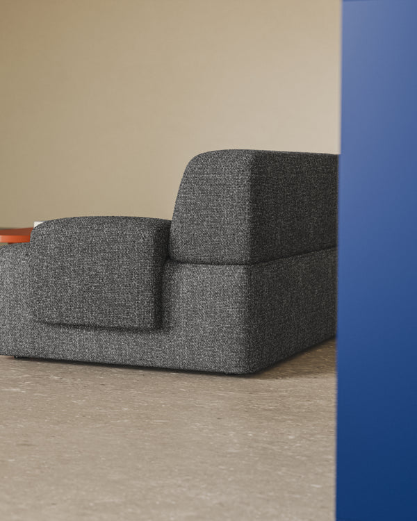 Sofa modułowa UMI - element lewostronny kamienna czerń - Image 5