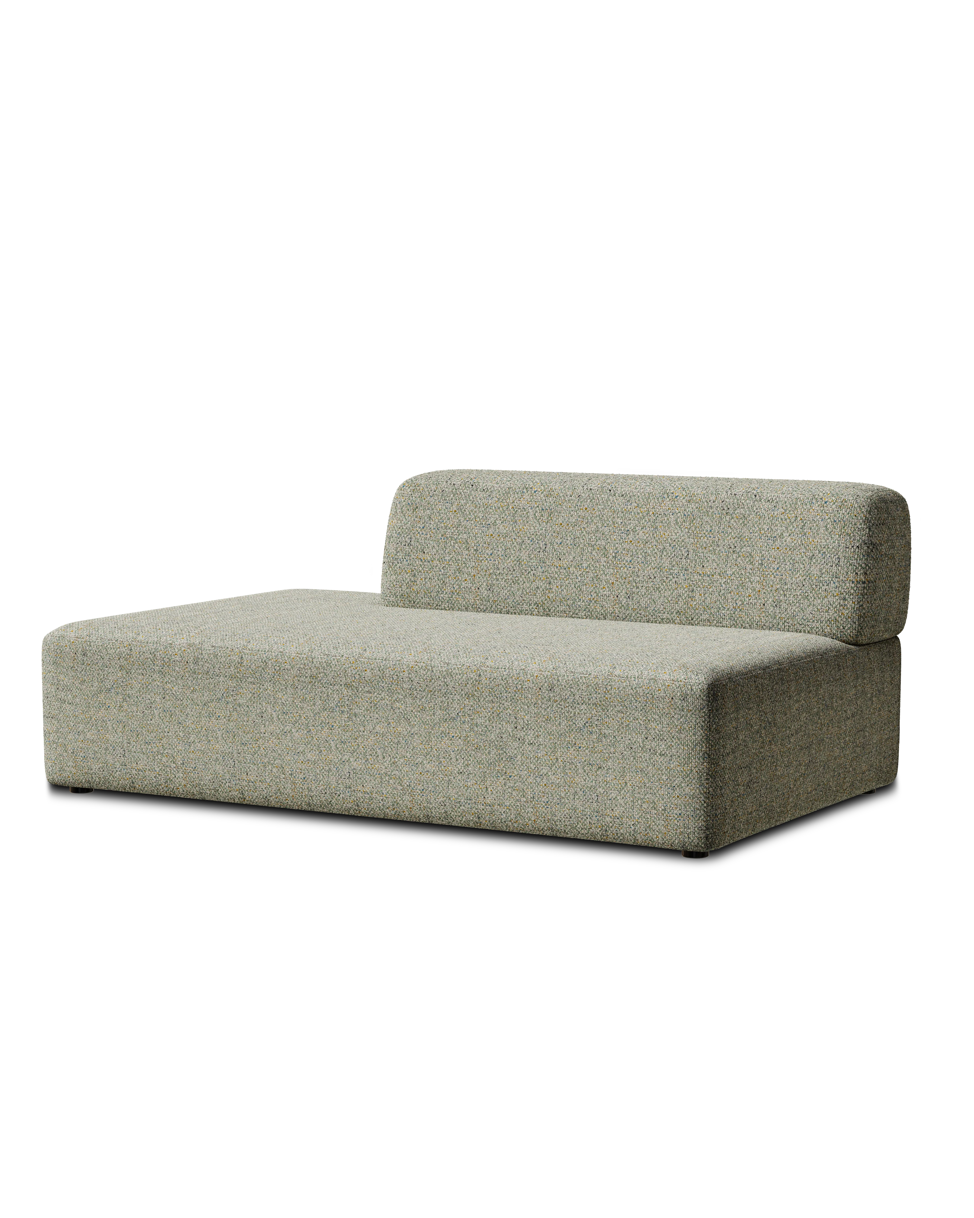 Sofa modułowa UMI - element otwarty prawostronny jasny zielony - Image 3