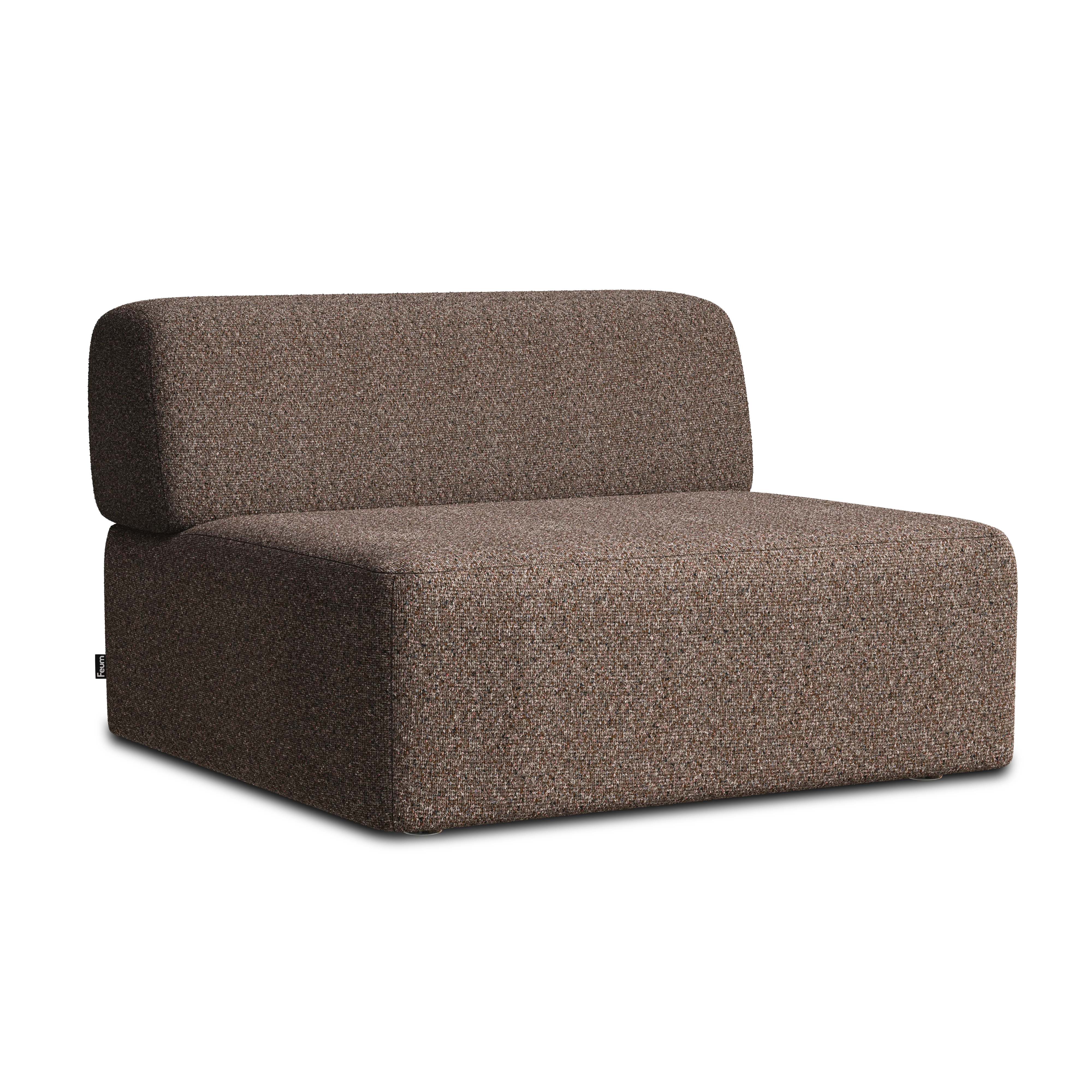 Sofa modułowa UMI - element środkowy brązowy