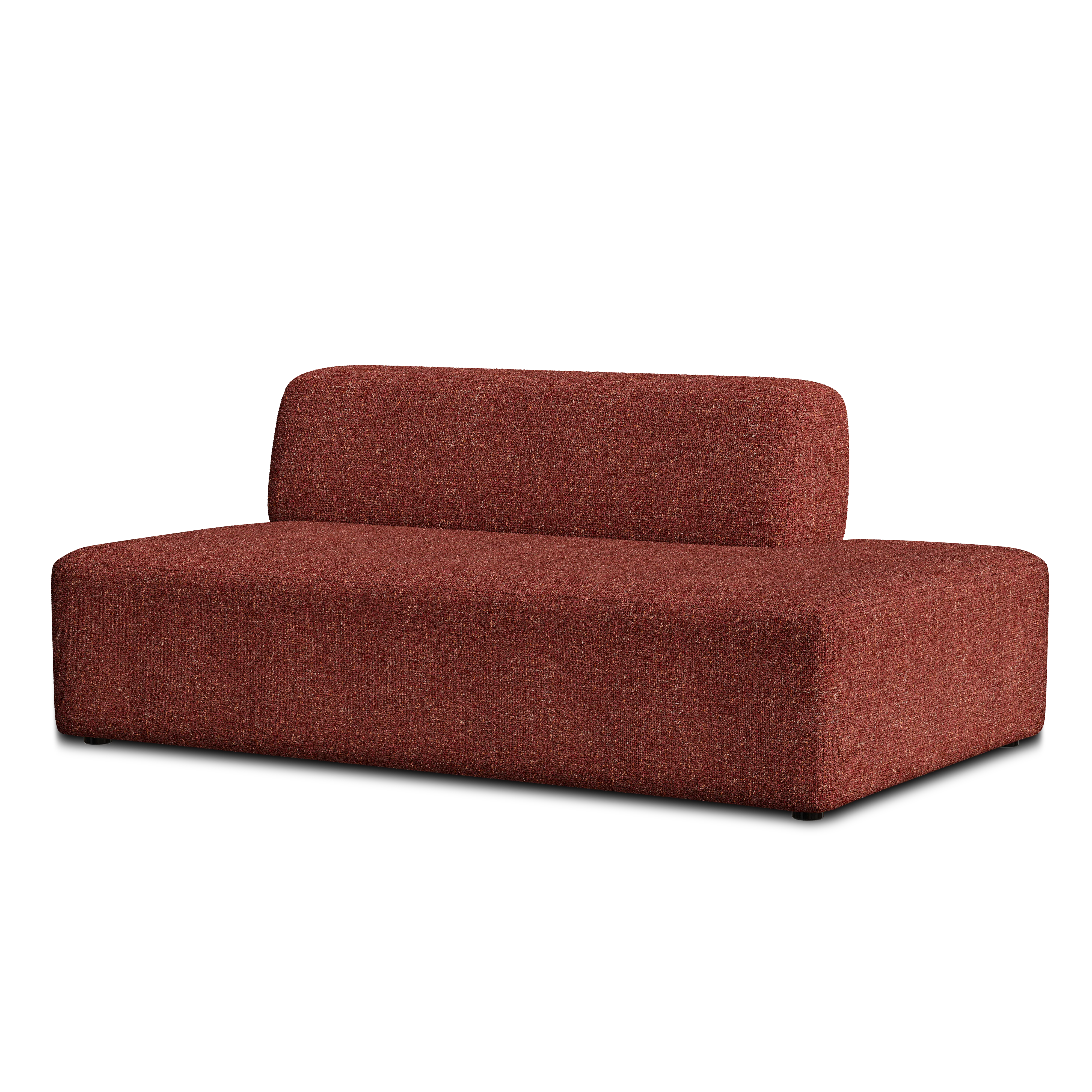 Sofa modułowa UMI - moduł otwarty lewostronny kasztanowy czerwony - Image 3