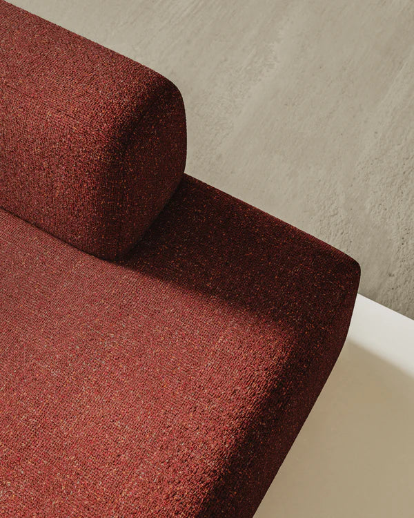 Sofa modułowa UMI - moduł otwarty lewostronny kasztanowy czerwony - Image 5