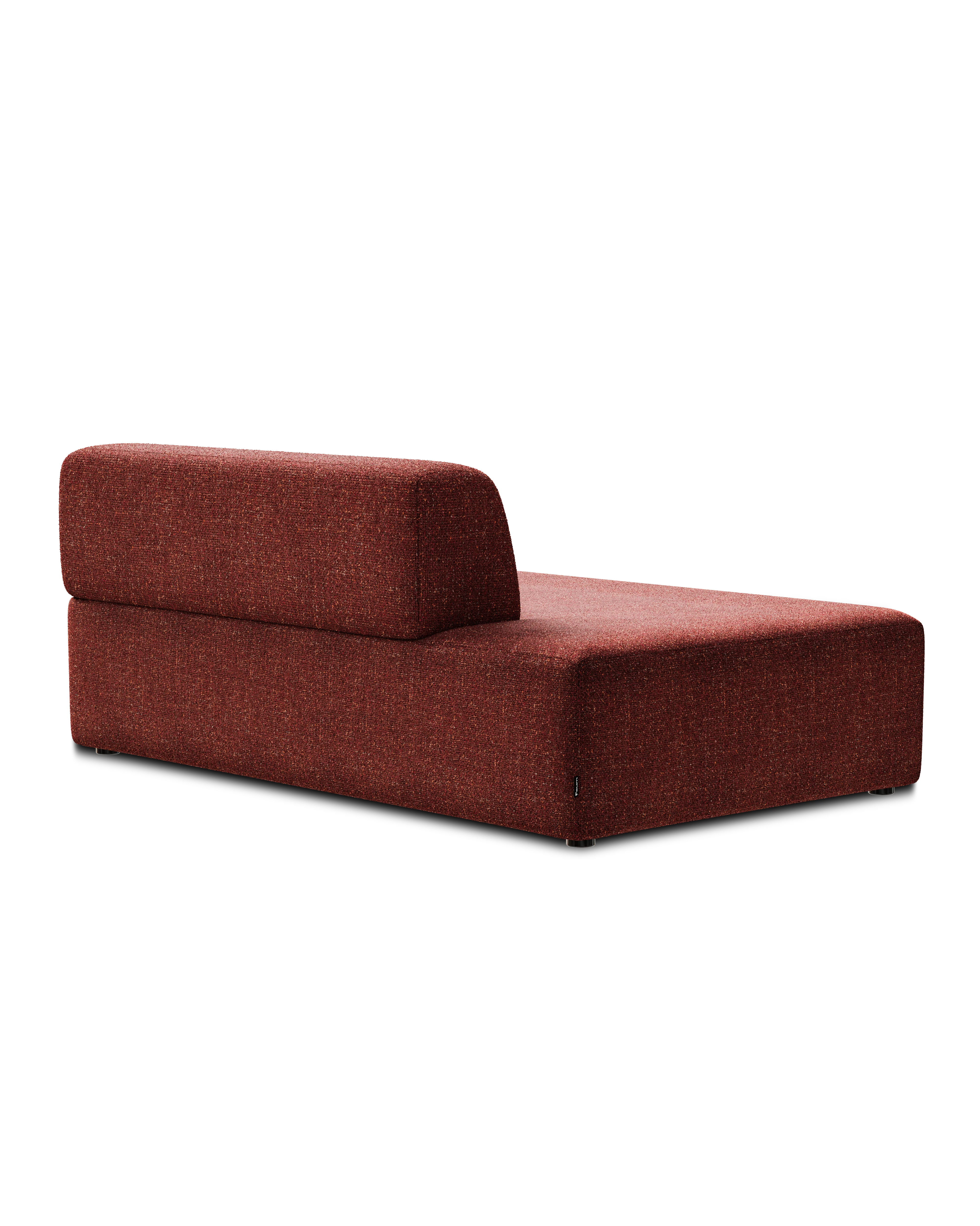 Sofa modułowa UMI - moduł otwarty prawostronny kasztanowy czerwony - Image 3