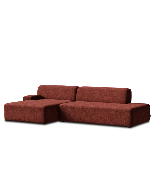 Sofa modułowa UMI - szezlong lewostronny kasztanowy czerwony - Image 6