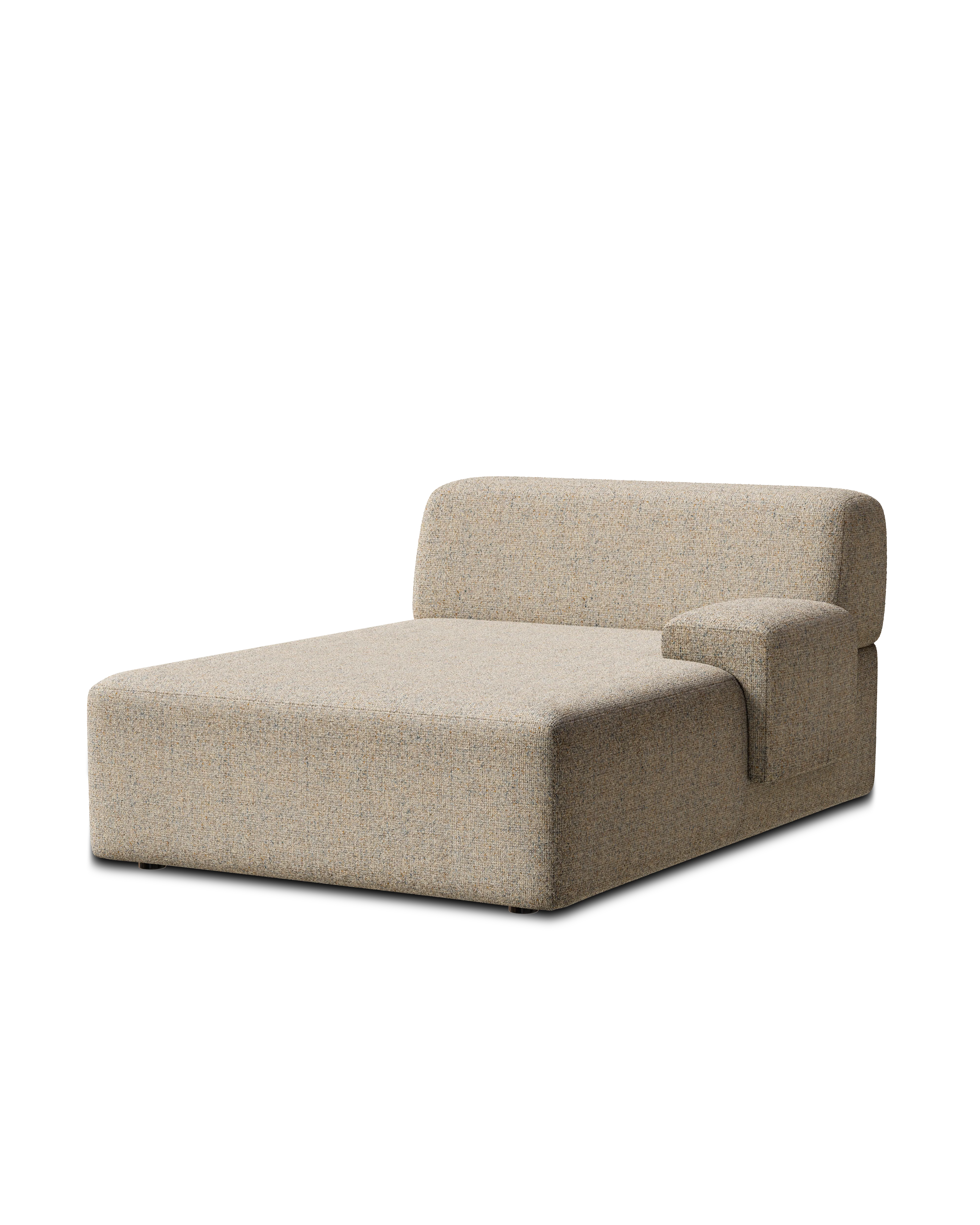 Sofa modułowa UMI - szezlong prawostronny beżowy - Image 3