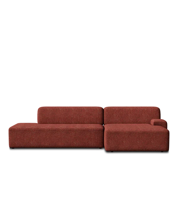 Sofa modułowa UMI - szezlong prawostronny kasztanowy czerwony - Image 4