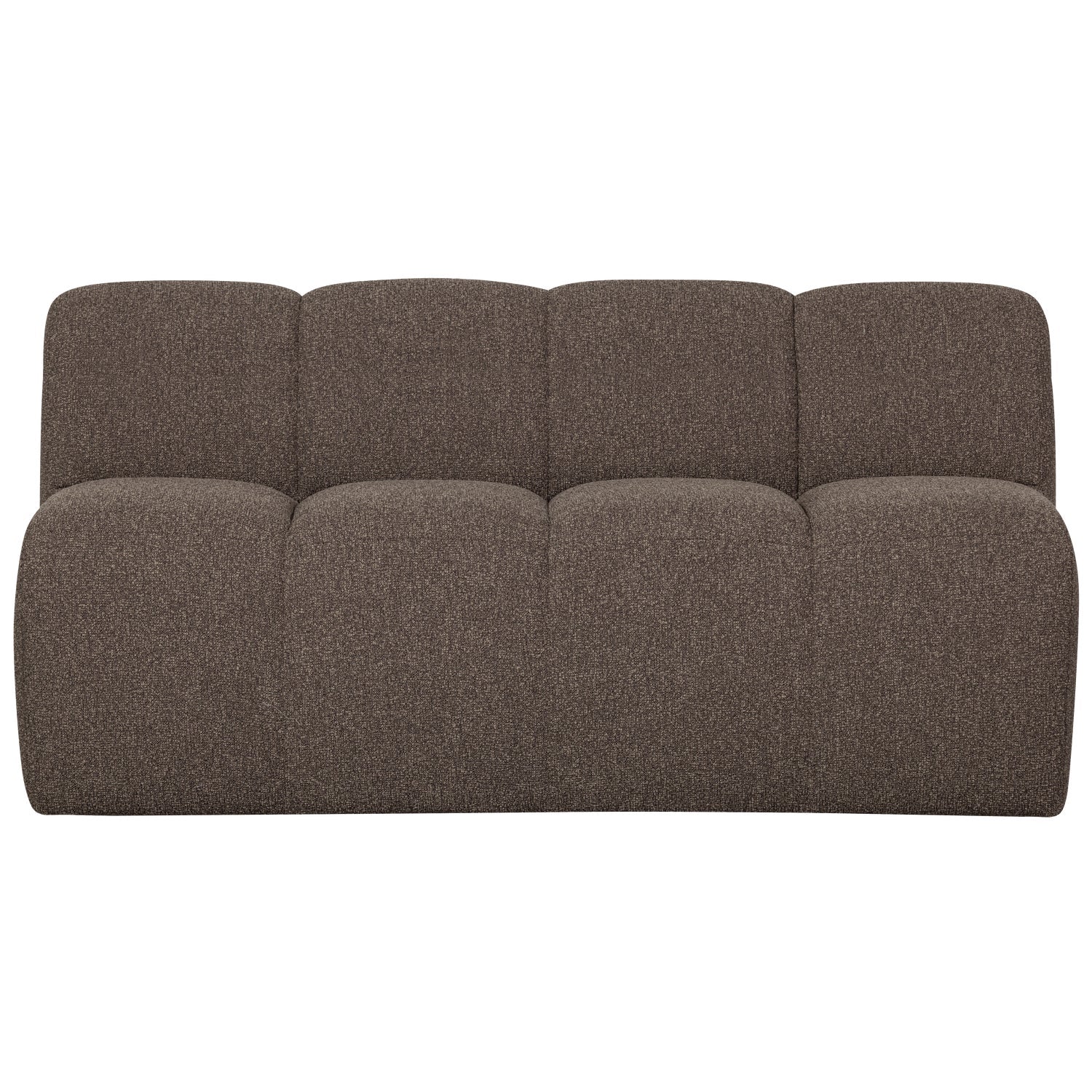 Sofa modułowa MOJO BENCH - element 3-osobowy brązowy bouclé - Image 2