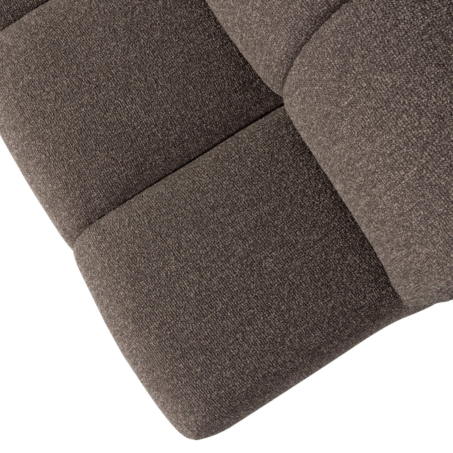 Sofa modułowa MOJO BENCH - element 3-osobowy brązowy bouclé - Image 4