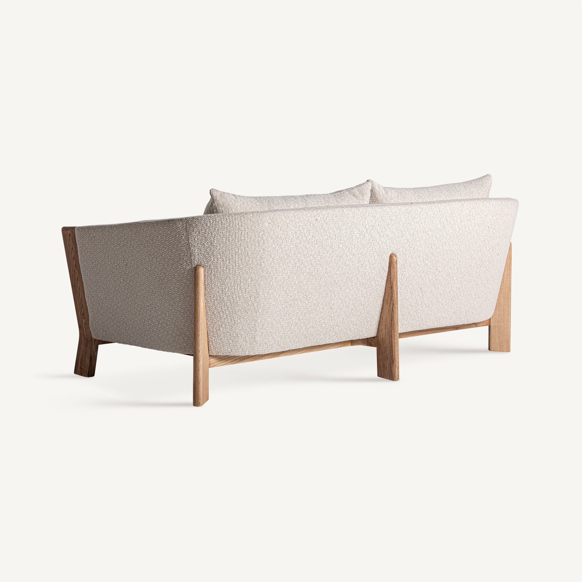 Sofa NARA beżowy z dębową podstawą - Image 5
