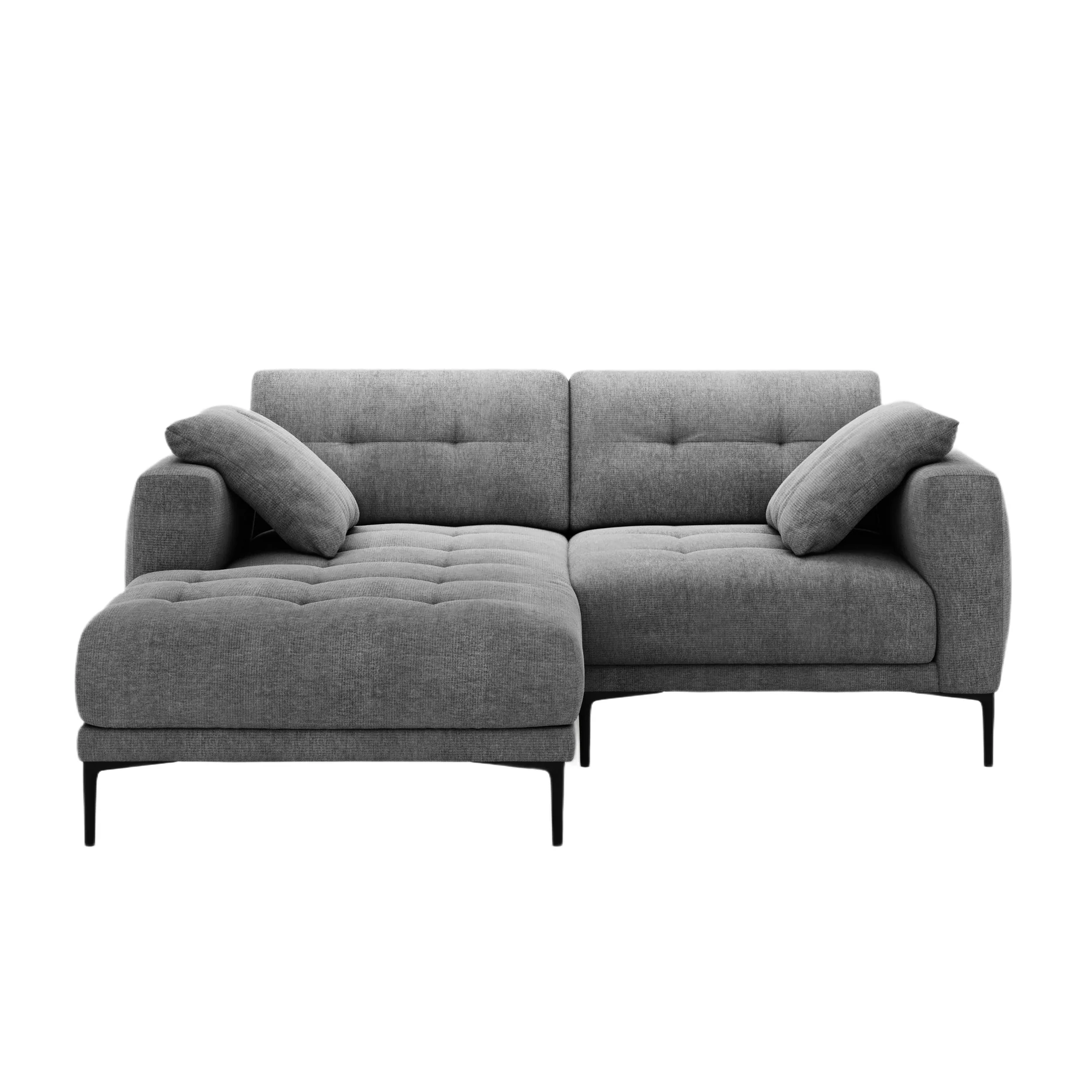 Sofa narożna lewostronna BEMY szary szenil