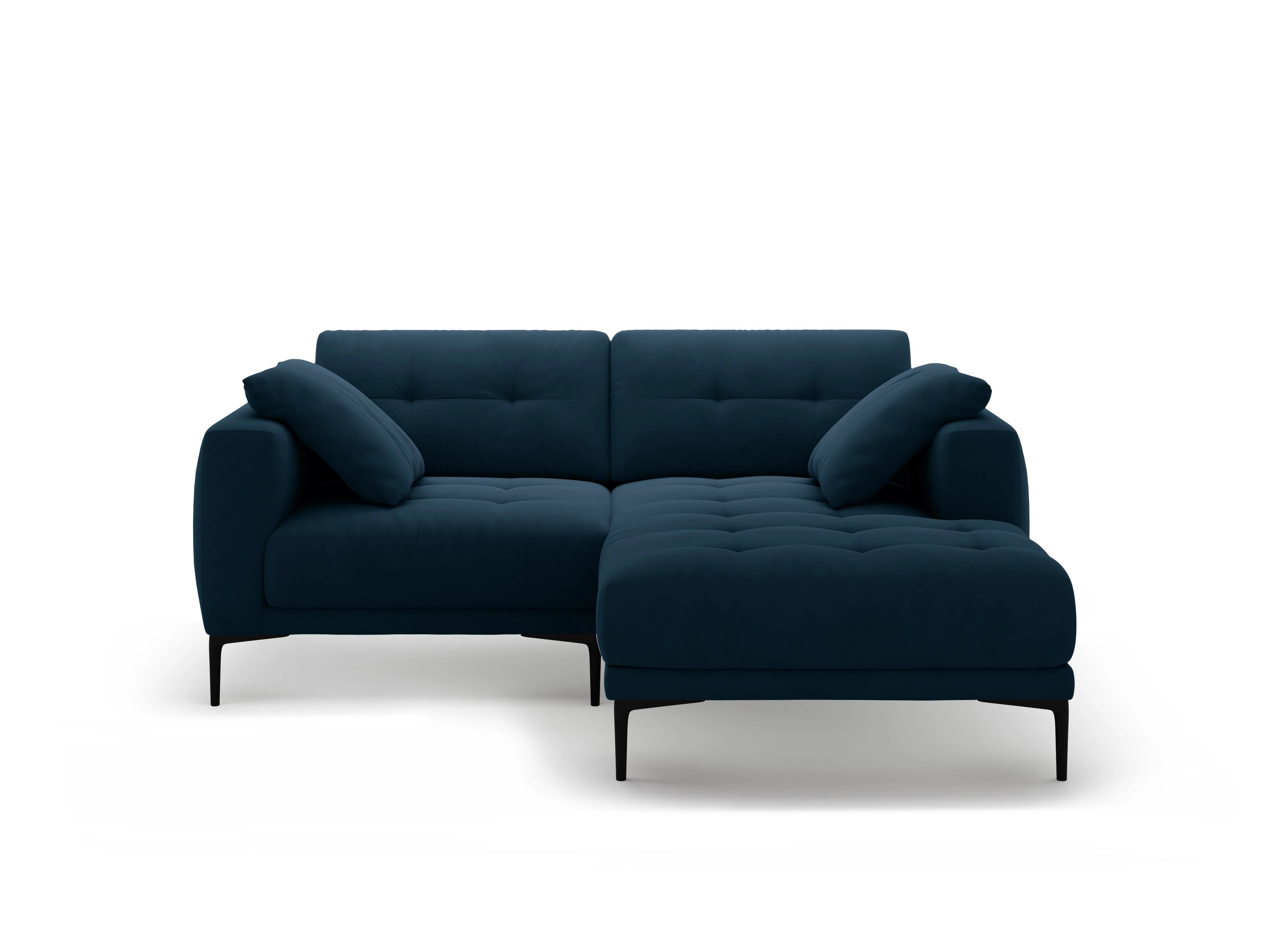 Sofa narożna prawostronna aksamitna BEMY granat królewski - Image 4