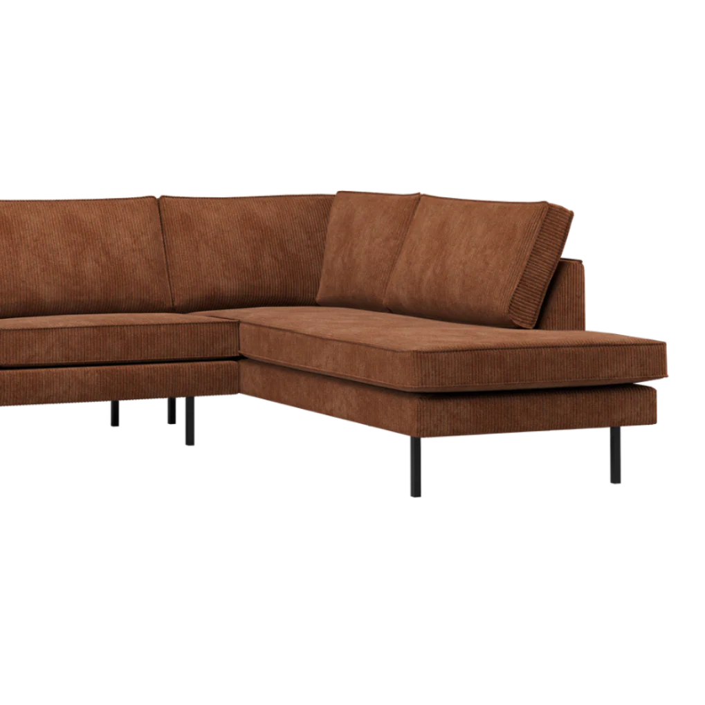 Sofa narożna prawostronna RODEO rdzawy brązowy sztruks - Image 2