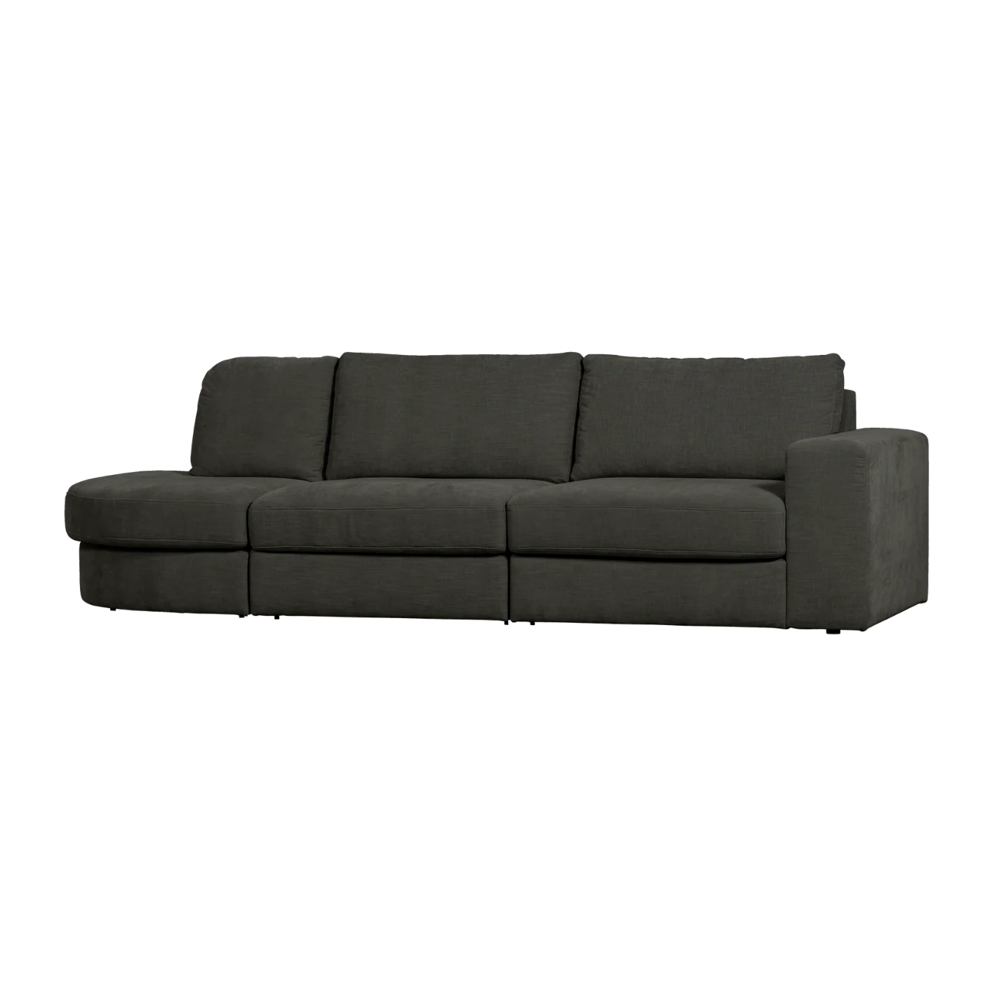 Sofa otwarta lewostronna FAMILY antracytowy