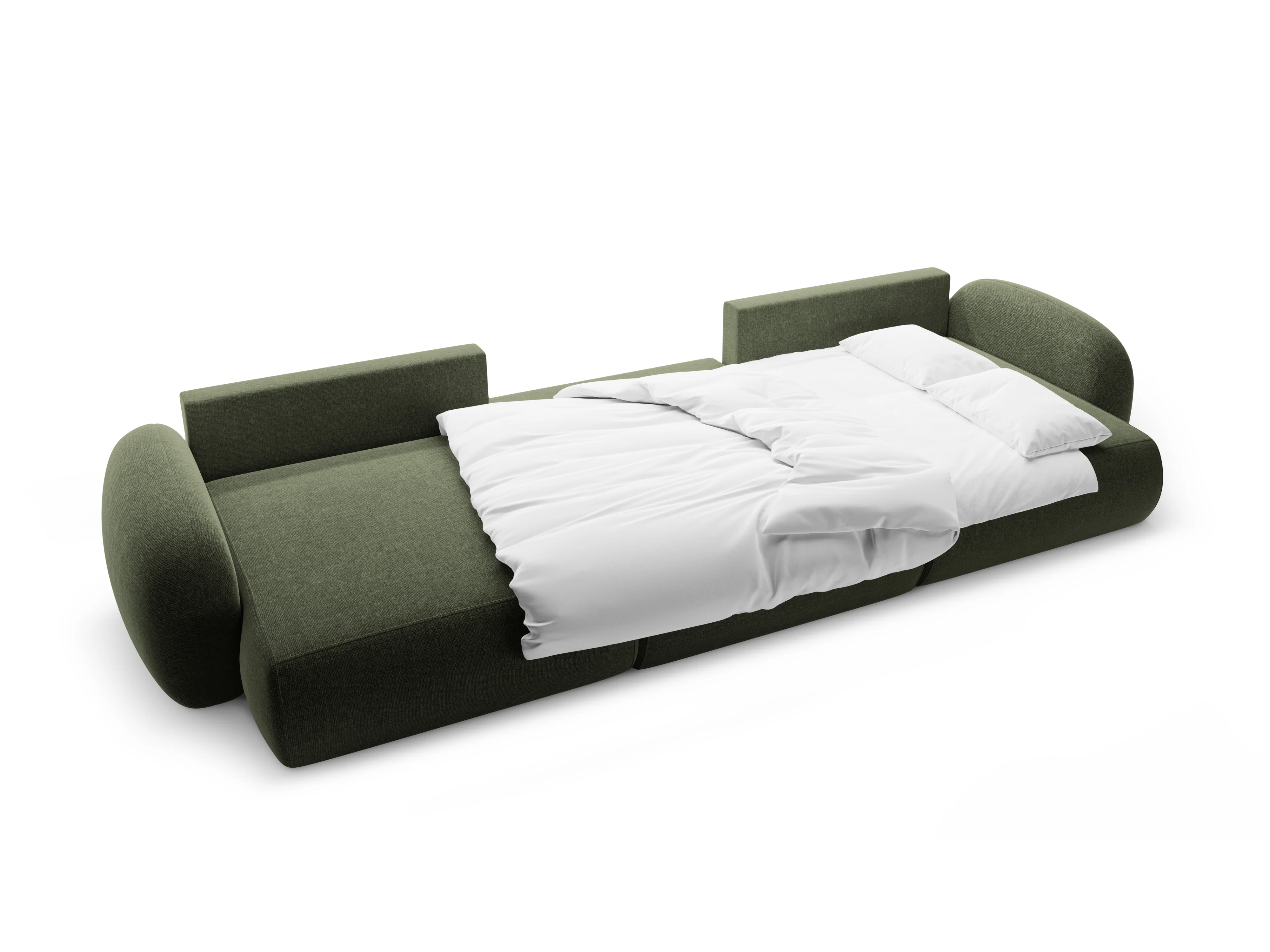 Sofa panoramiczna z funkcją spania 5-osobowa TONALE zielony - Image 4