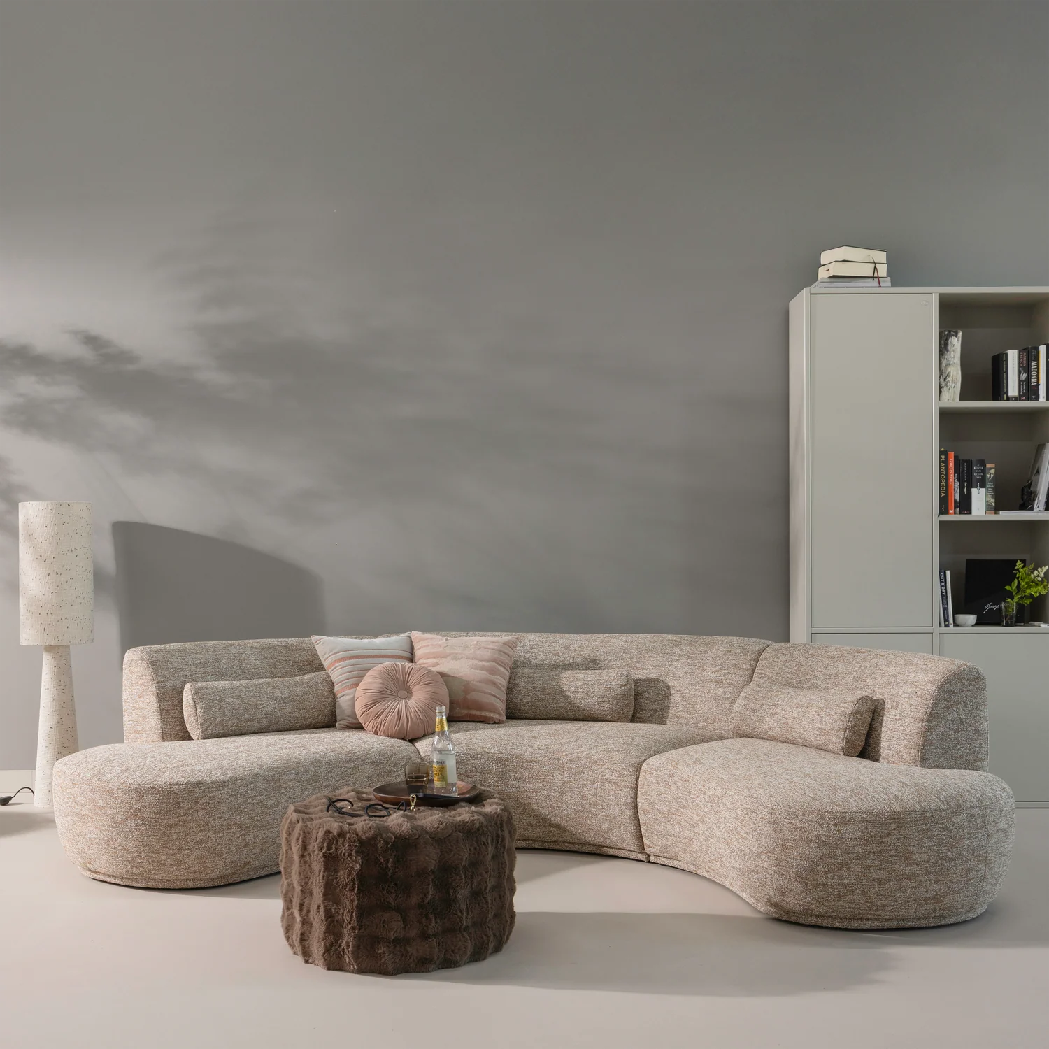 Sofa półokrągła 6-osobowa BATAVIER piaskowy melanż - Image 2