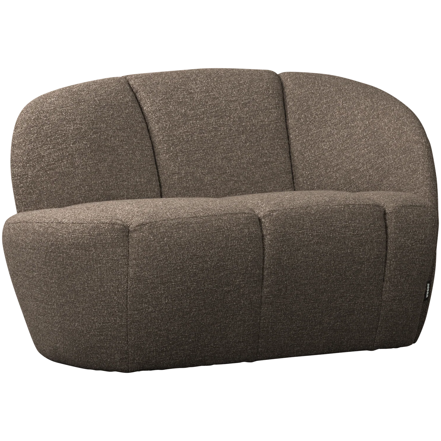Sofa prawostronna 2-osobowa MOJO brązowy melanż boucle - Image 5