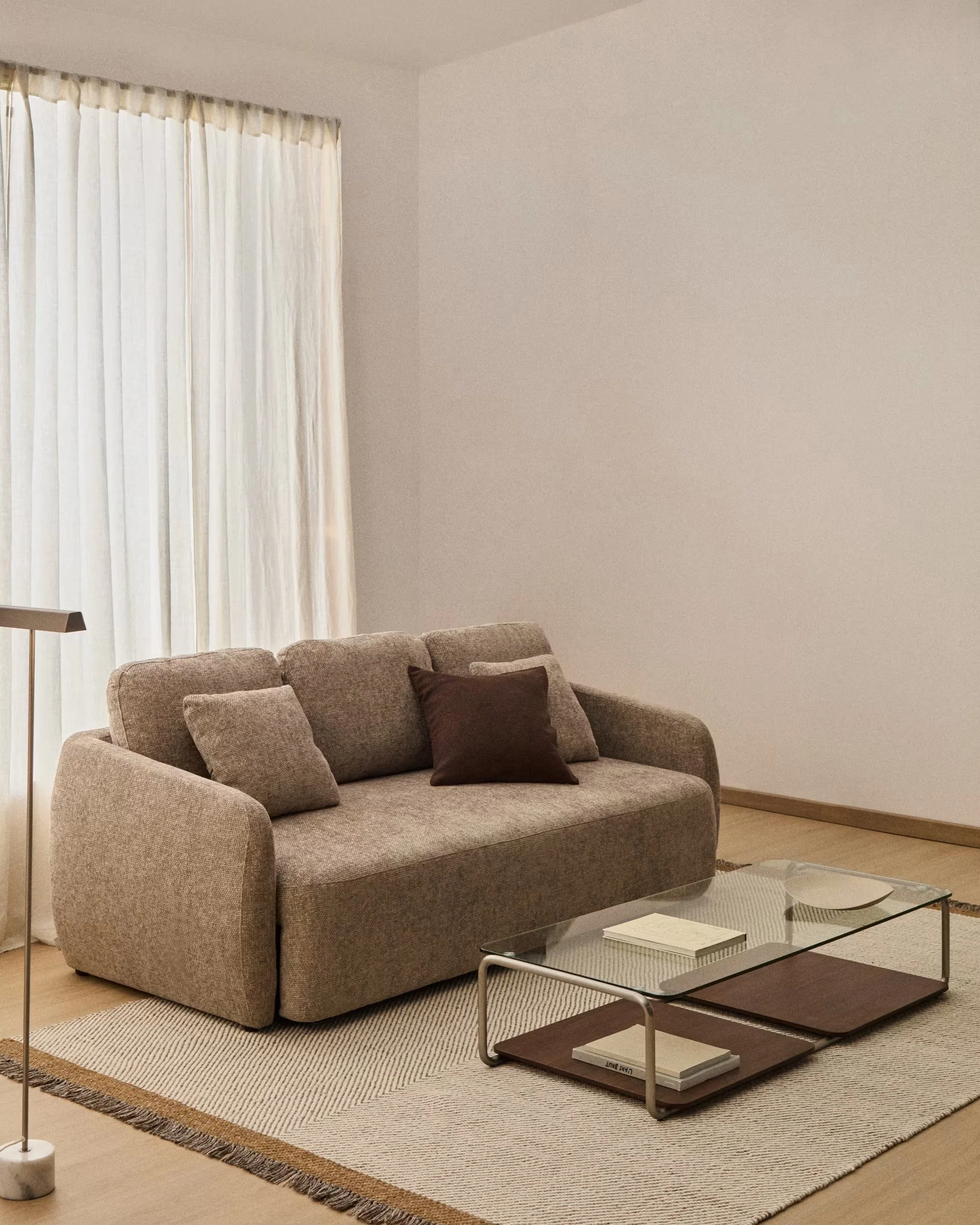 Sofa 3-osobowa z funkcją spania LAIRA taupe - Image 2
