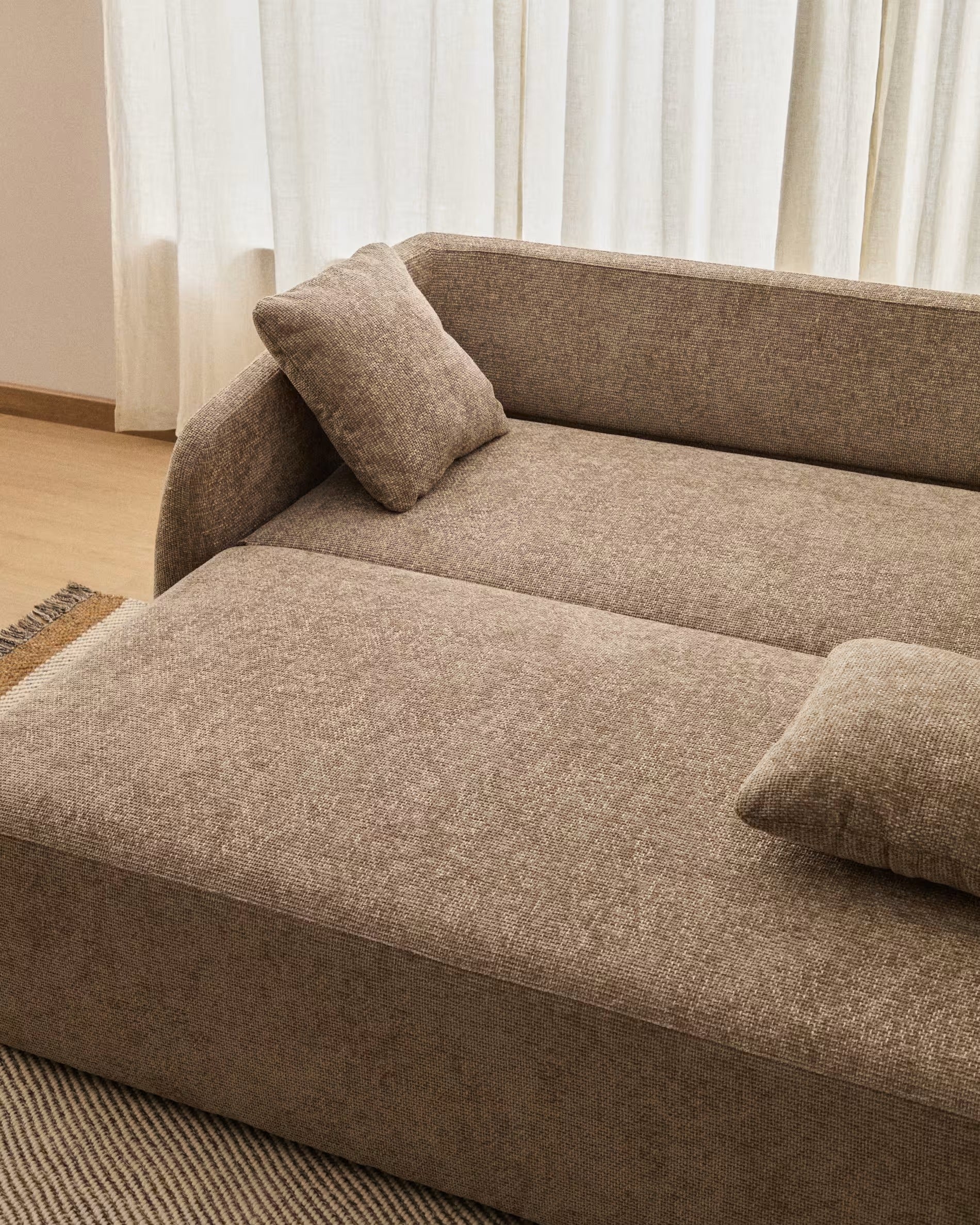 Sofa 3-osobowa z funkcją spania LAIRA taupe - Image 3