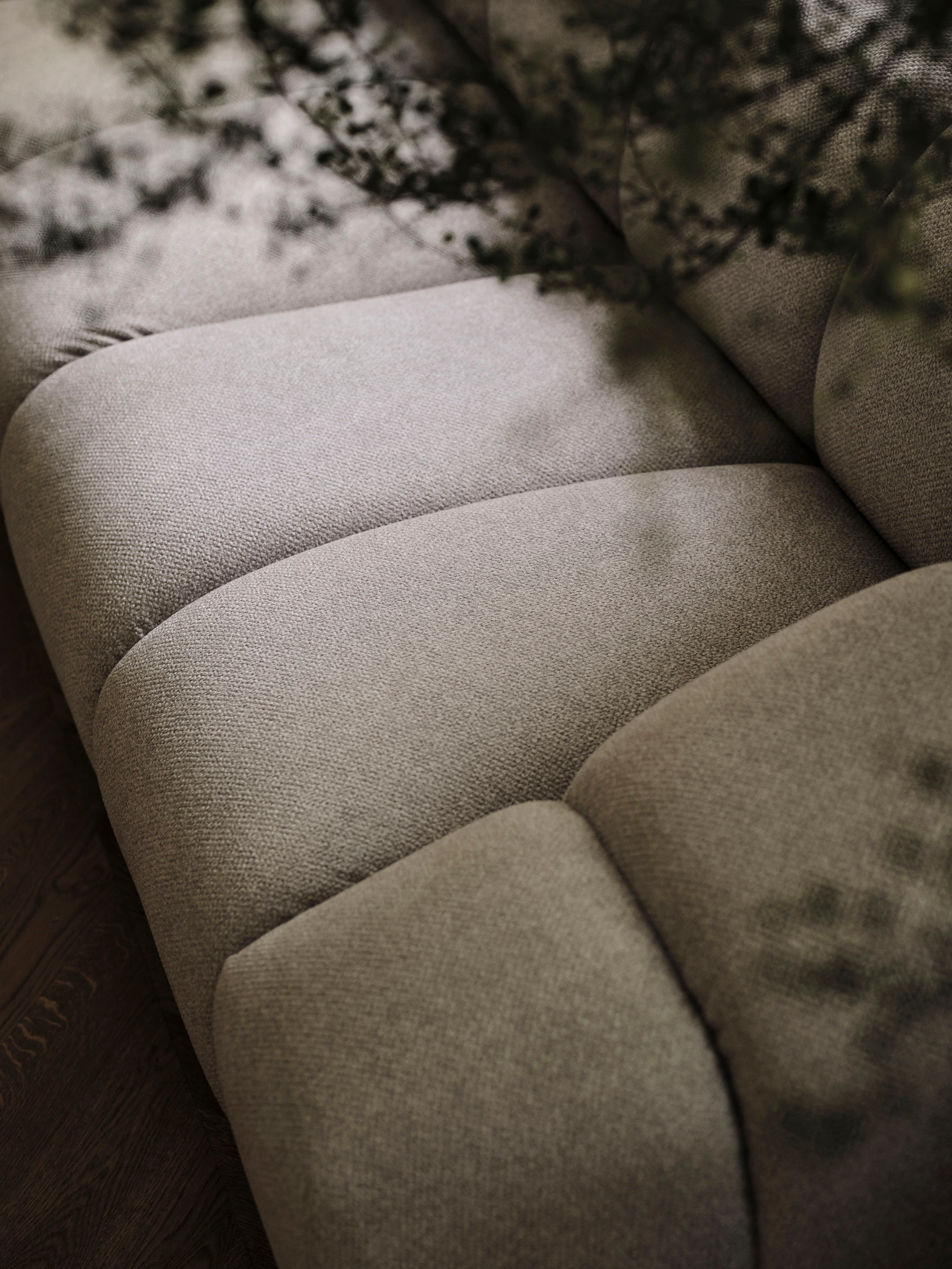 Sofa 3-osobowa DIANA ciemnobeżowy szenil - Image 7