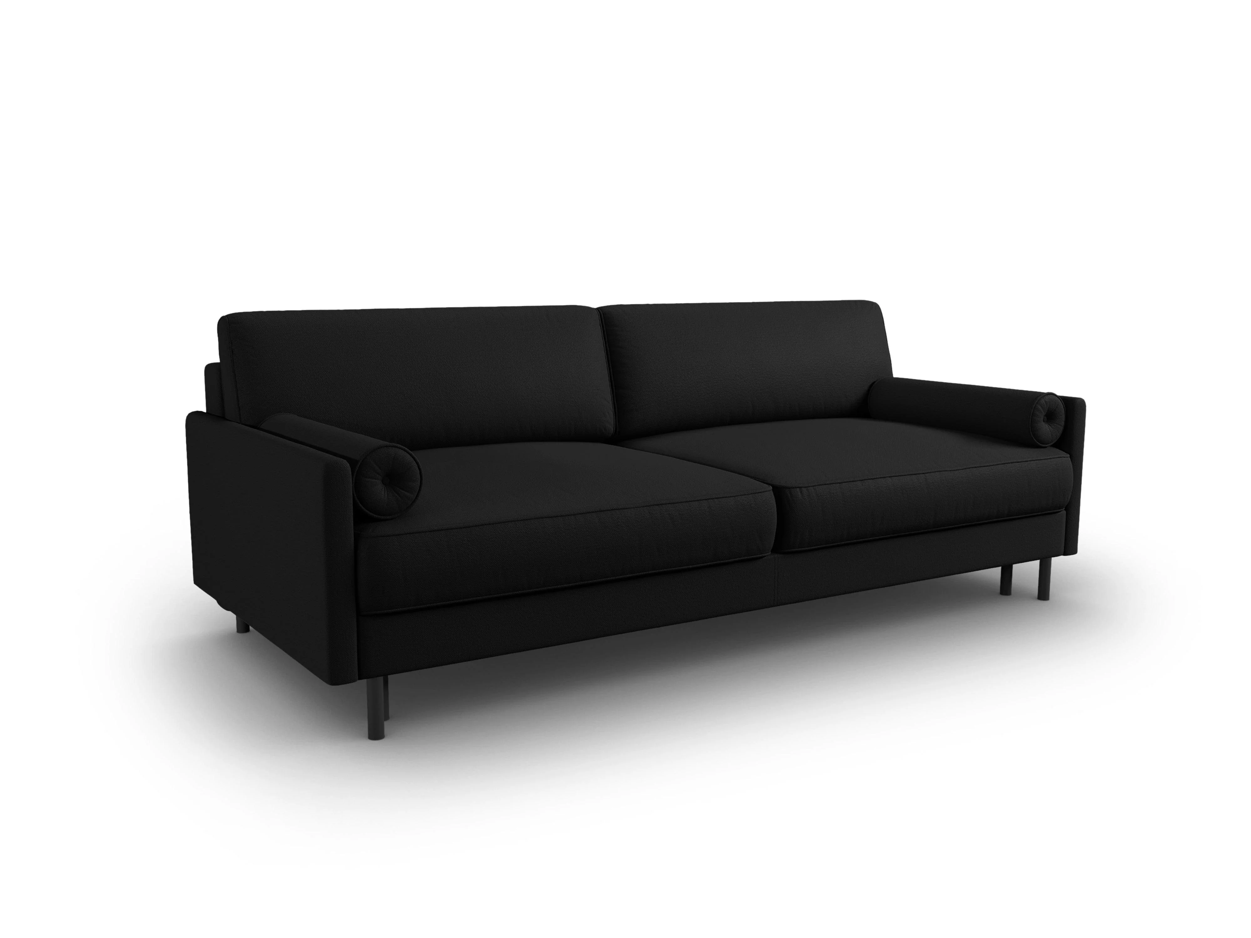 Sofa z funkcją spania SCOTT czarny