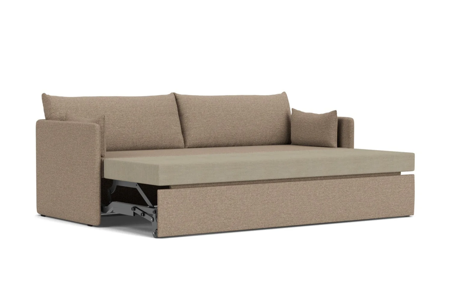 Sofa z funkcją spania 3-osobowa 0FFSET brązowy - Image 7
